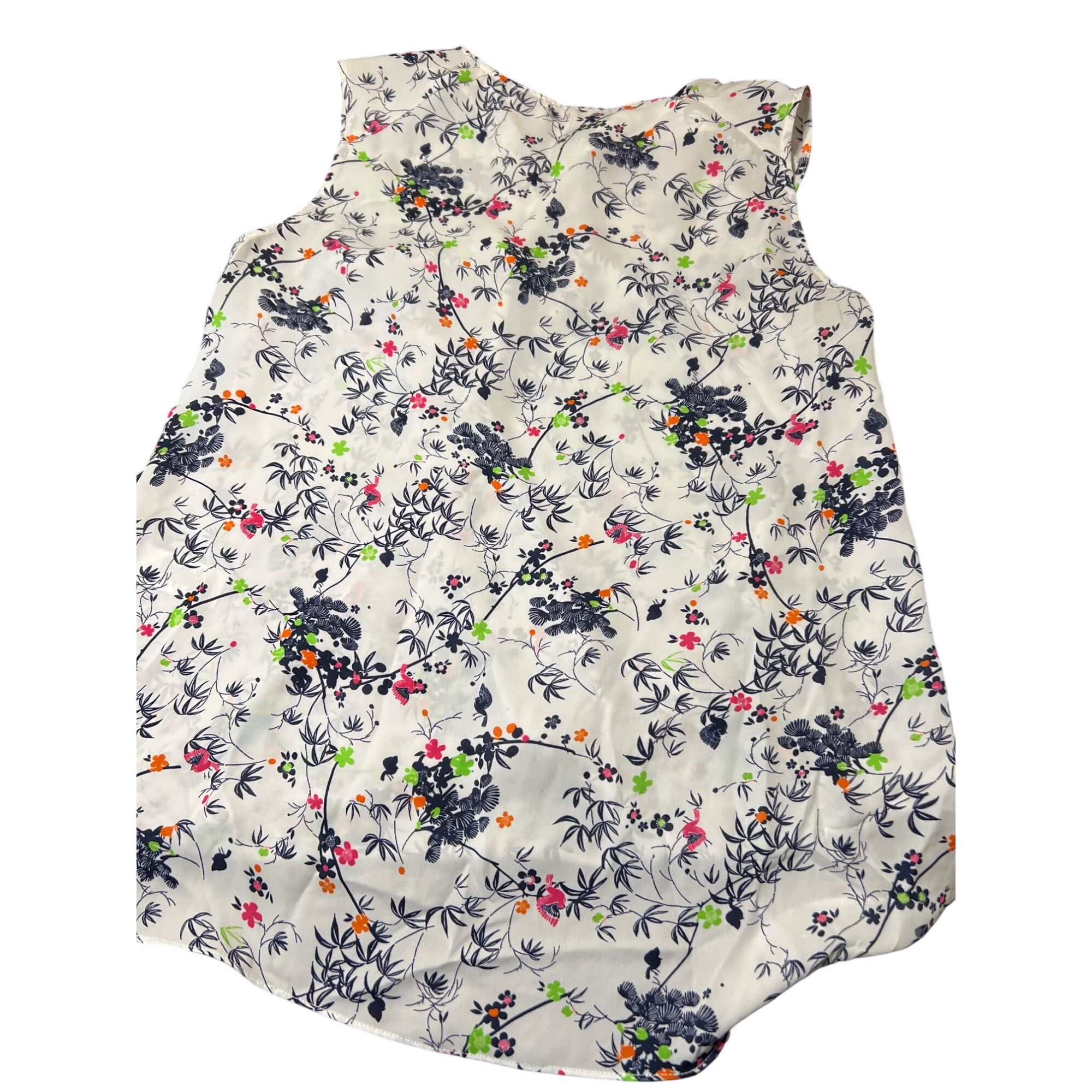 Laundry by Shelli Segal Laundry Shelli Segal Sleeveless Floral Print Blouse Polyeste Size M / US 6-8 / IT 42-44 - 3 Thumbnail