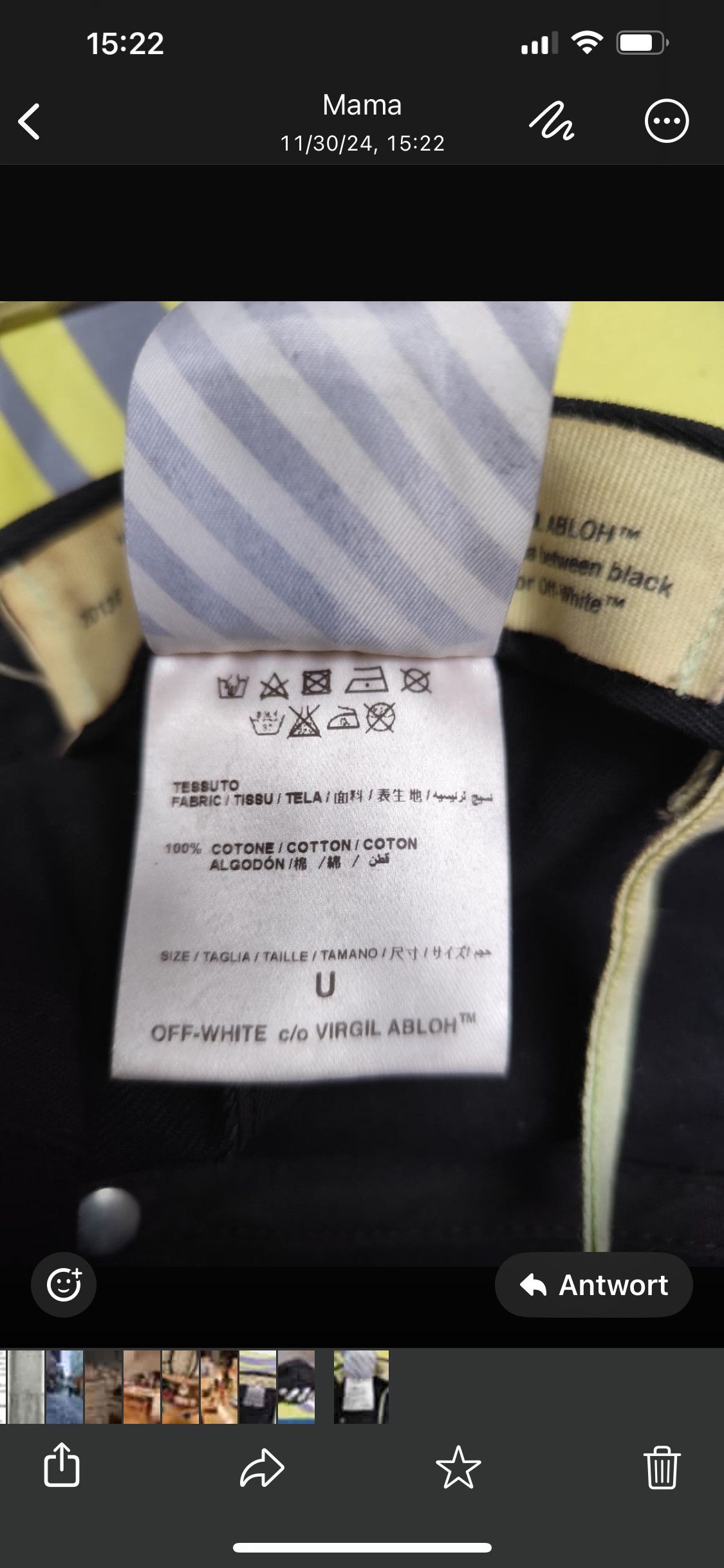 Off-White × Virgil Abloh Off white Spray cap Size ONE SIZE - 3 Thumbnail