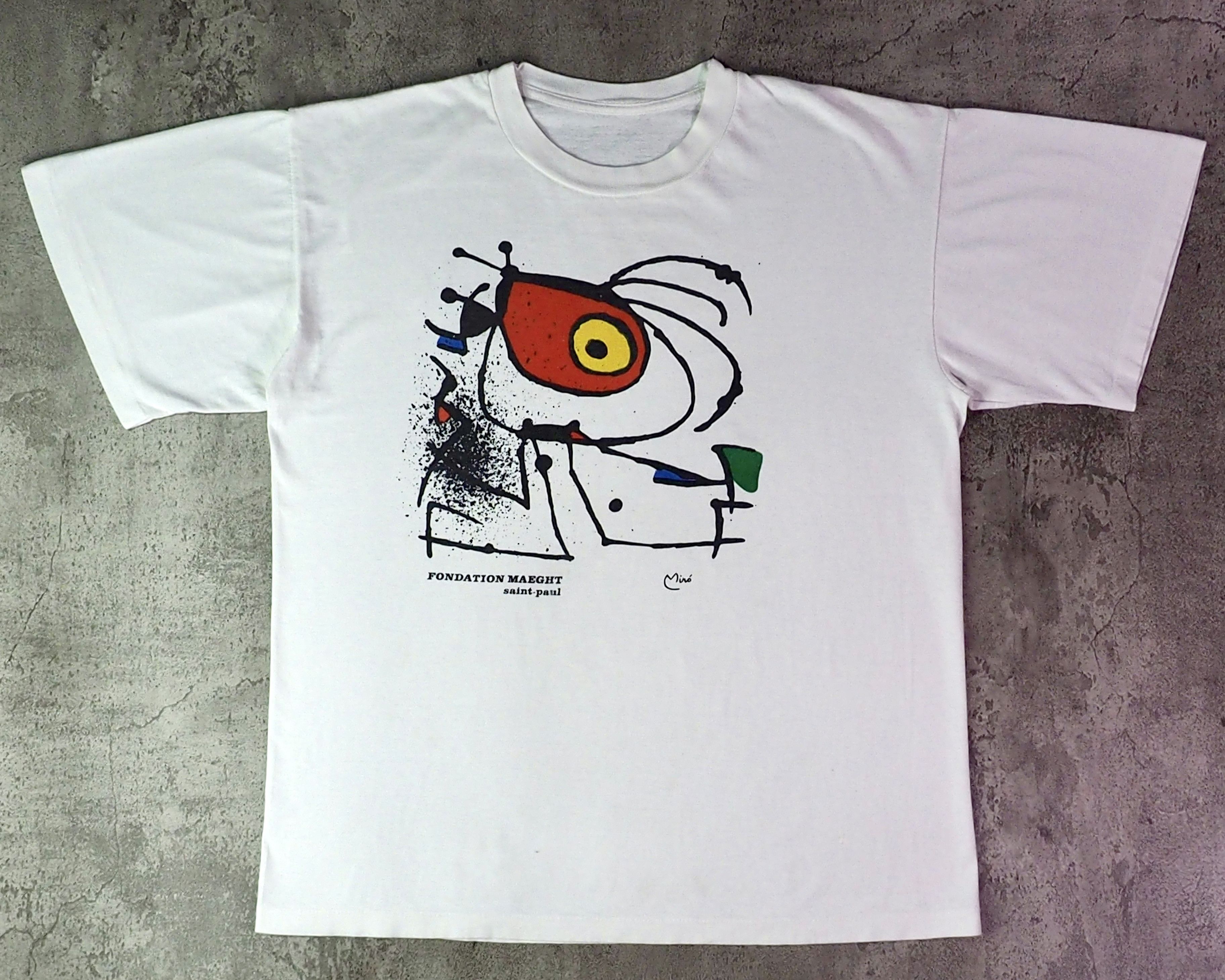 Vintage Vintage 1990s Joan Miro Fondation Maeght Saint-Paul Shirt L Size US L / EU 52-54 / 3 - 1 Thumbnail