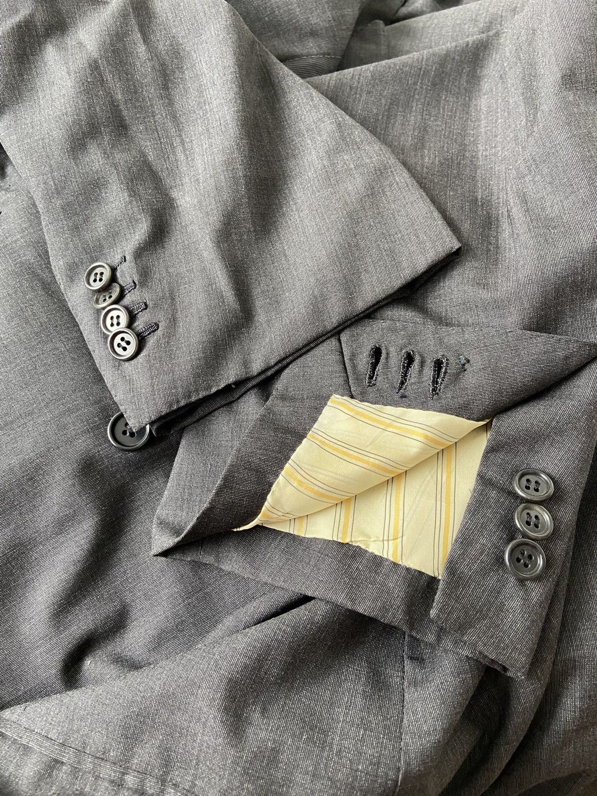 Kiton Kiton Napoli Double Breasted Grey Coat Jacket Size 64 Size 54L - 6 Thumbnail