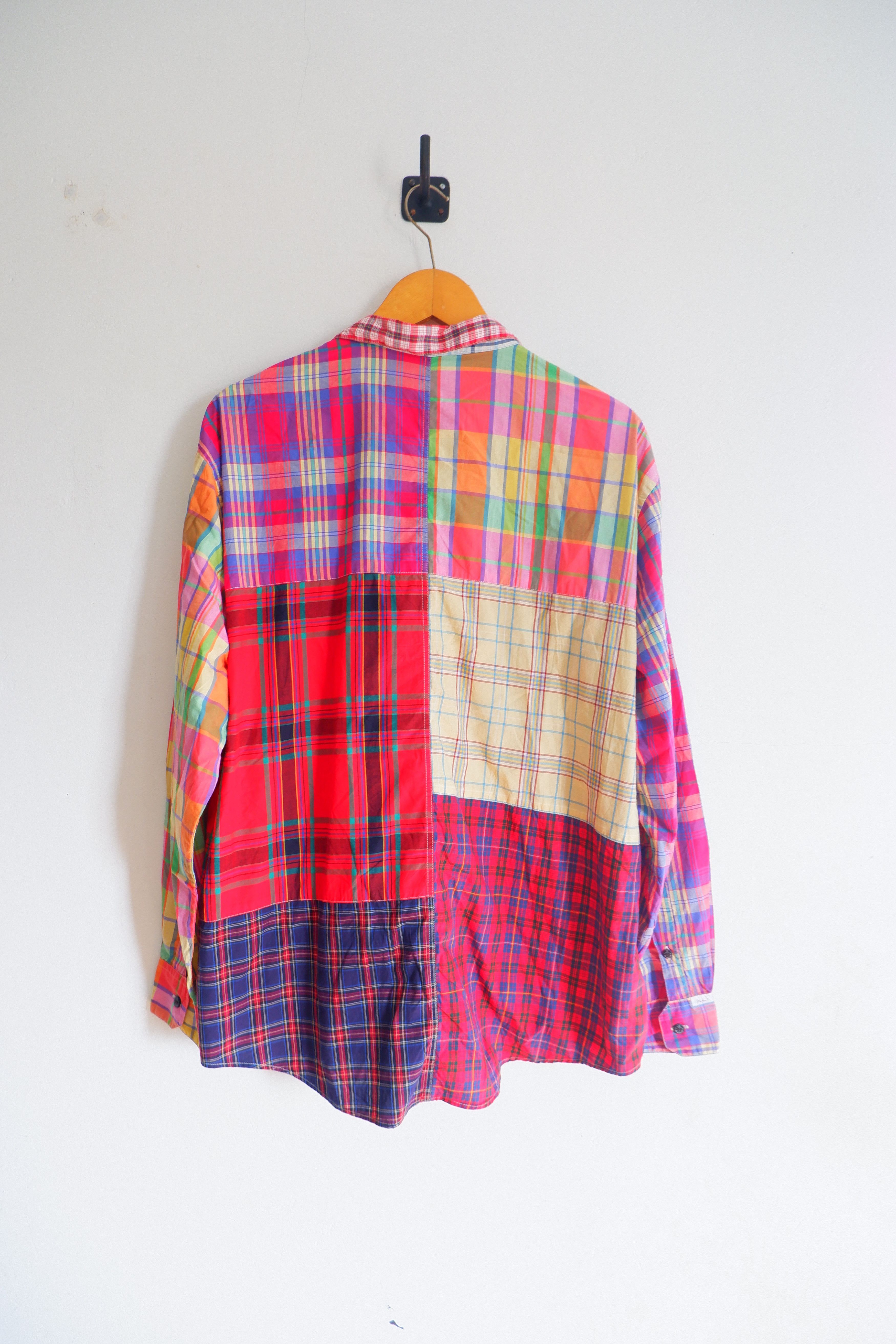 Issey Miyake Vintage Papas Patchwork Button Down Shirts Size US L / EU 52-54 / 3 - 5 Thumbnail