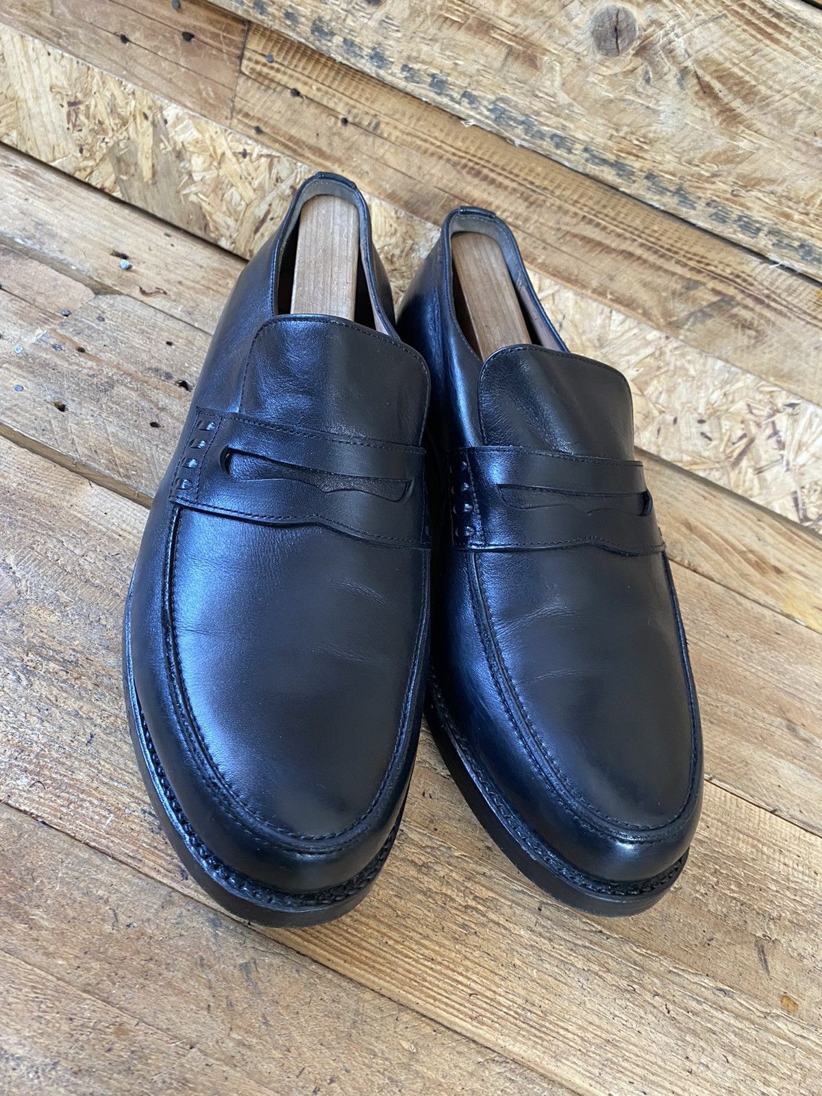 Heinrich Dinkelacker Heinrich dinckelacker black leather penny loafers sz uk 8.5 Size US 9.5 / EU 42-43 - 11 Thumbnail