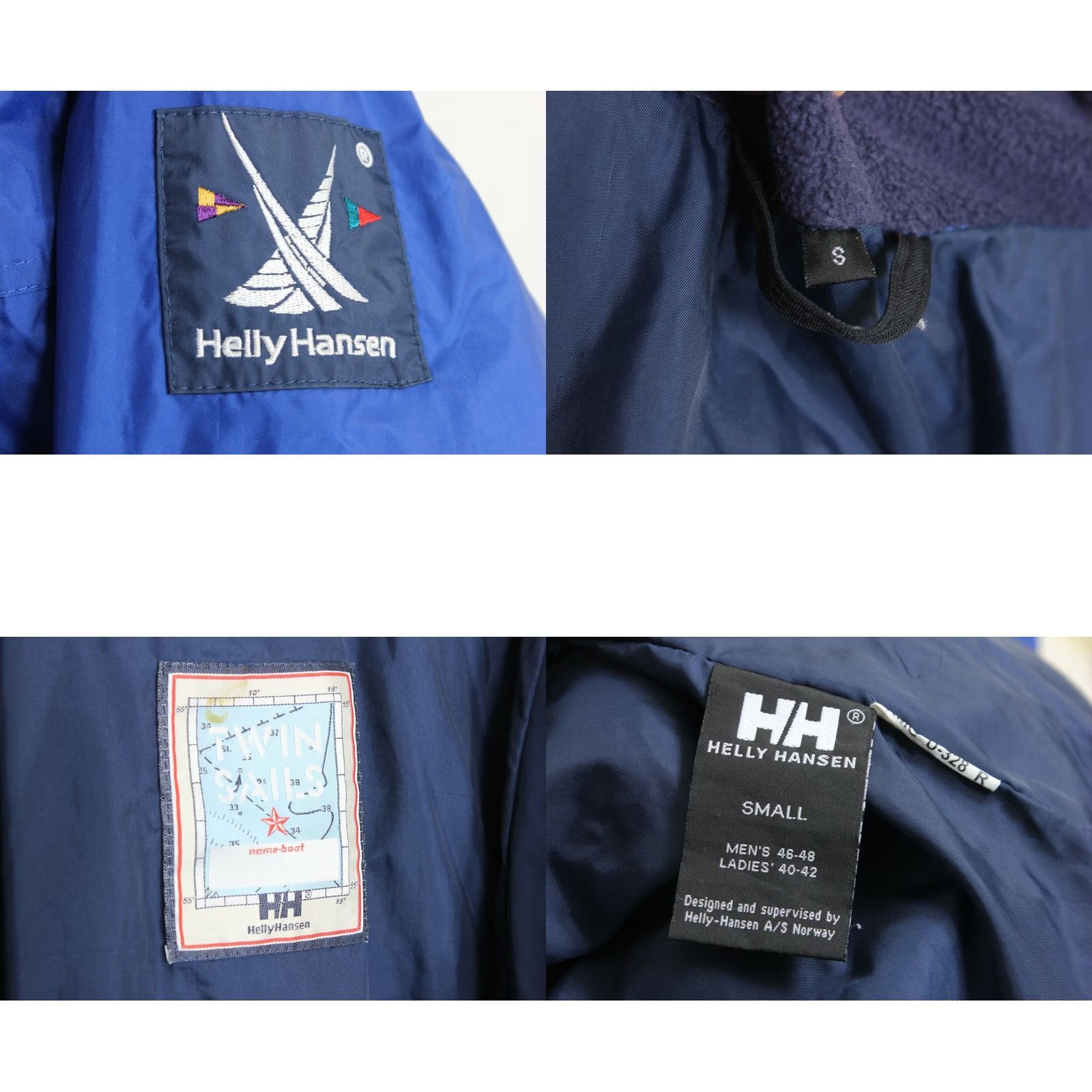 Helly Hansen VINTAGE Helly Hansen Jacket Men S Hooded Sailing Blue 46-48 MJ2178 Size US S / EU 44-46 / 1 - 8 Thumbnail