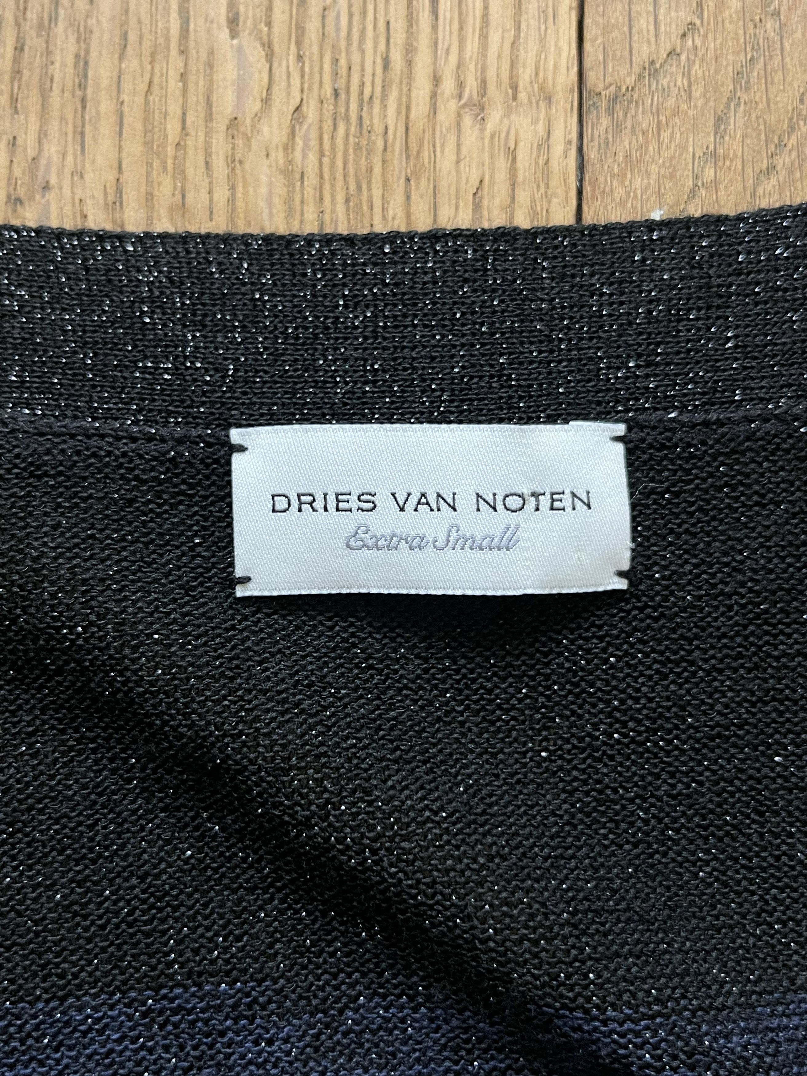 Dries Van Noten Dries van Noten navy sparkly cardigan Size XS / US 0-2 / IT 36-38 - 4 Thumbnail