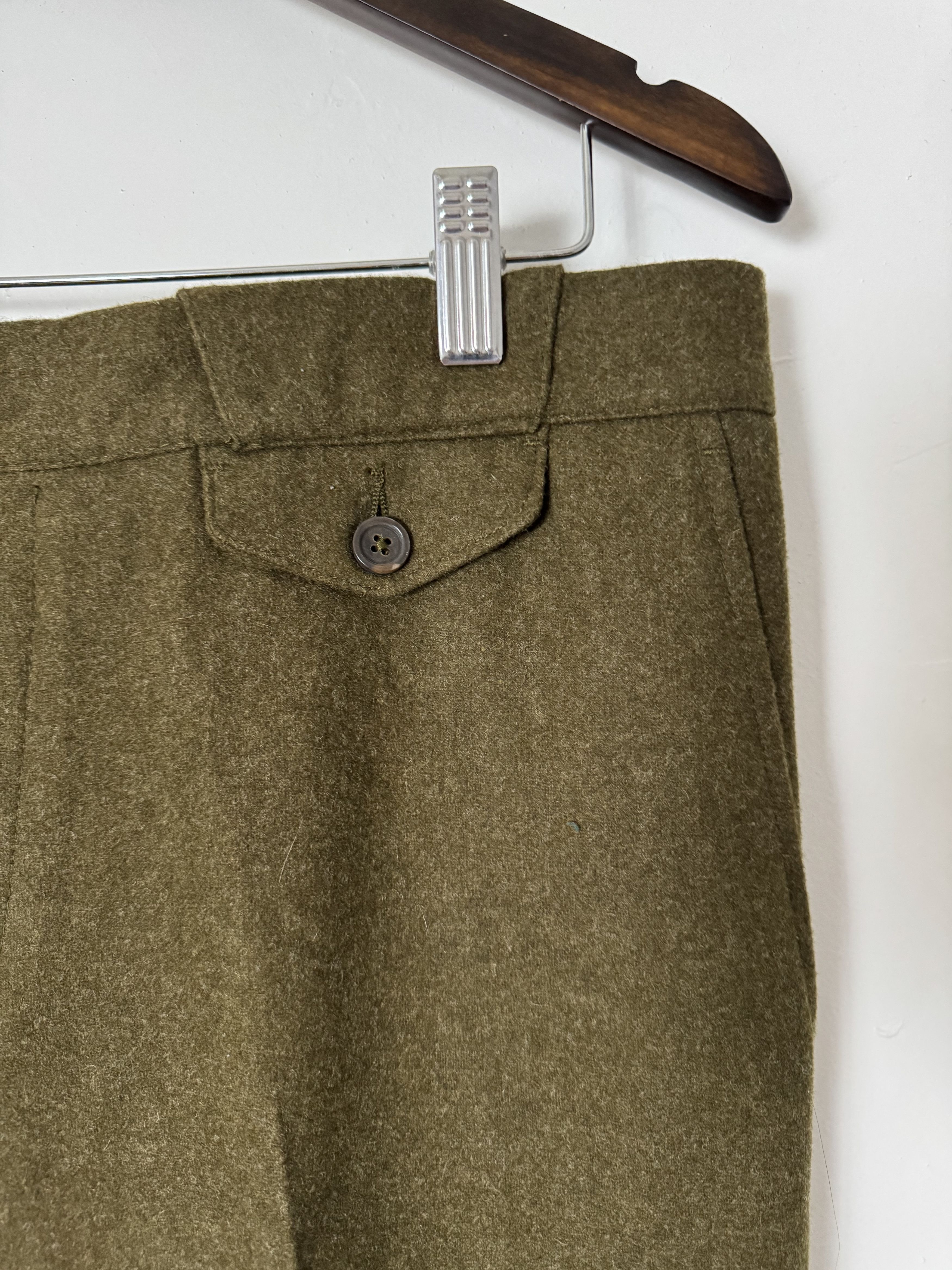 Bottega Veneta Bottega Veneta Virgin Wool Heavyweight Military Trousers Size US 36 / EU 52 - 6 Thumbnail