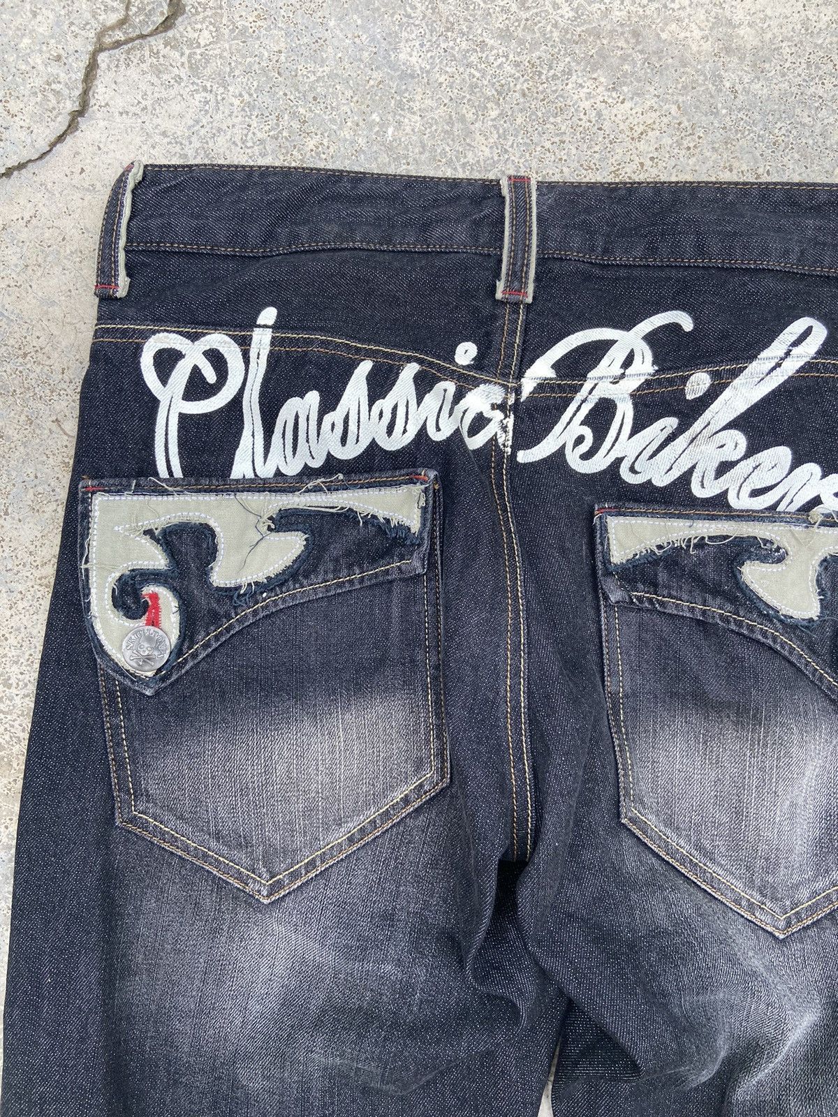 Japanese Brand 🔥 Jack Serika jeans Flared skulls if six was nine Size US 32 / EU 48 - 4 Thumbnail
