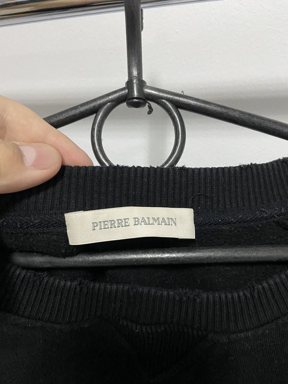Balmain × Pierre Balmain × Vintage Pierre Balmain luxury sweatshirt big logo vintage Size US L / EU 52-54 / 3 - 5 Thumbnail