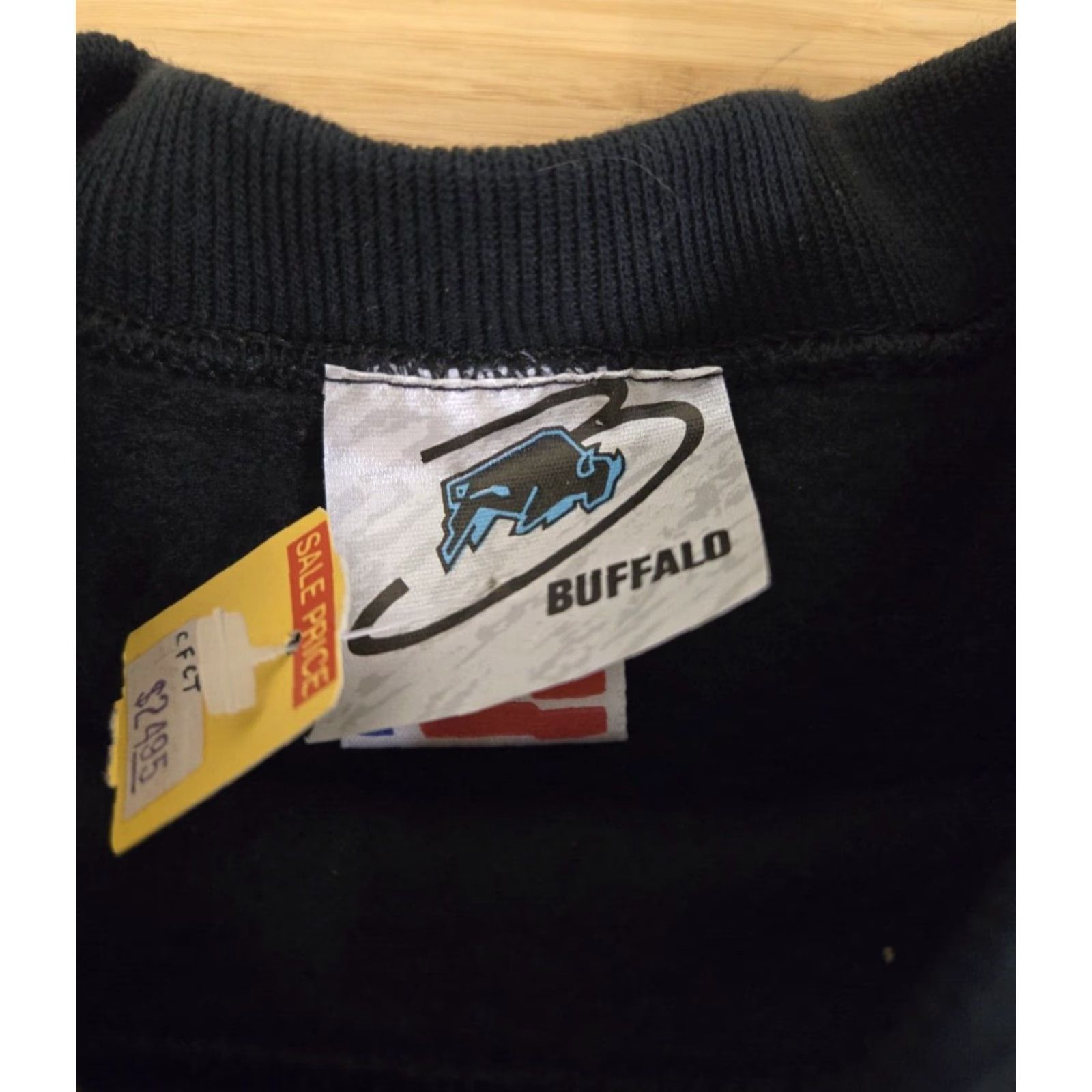 Fruit Of The Loom VINTAGE Fruit the Loom Sweatshirt Crewneck L Black Unisex Adults Bald Eagle USA 90s Graphic Print Logo Cotton Size US L / EU 52-54 / 3 - 5 Thumbnail