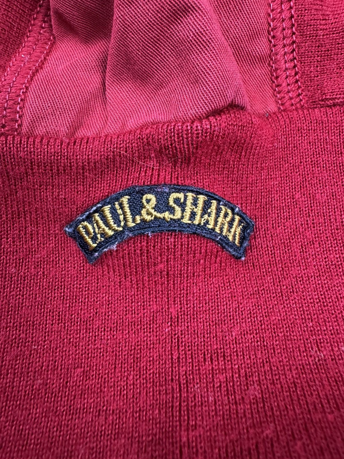 Paul & Shark × Vintage Vintage 90s Paul & Shark boxy wool sweater elbow patches Size US XL / EU 56 / 4 - 6 Thumbnail