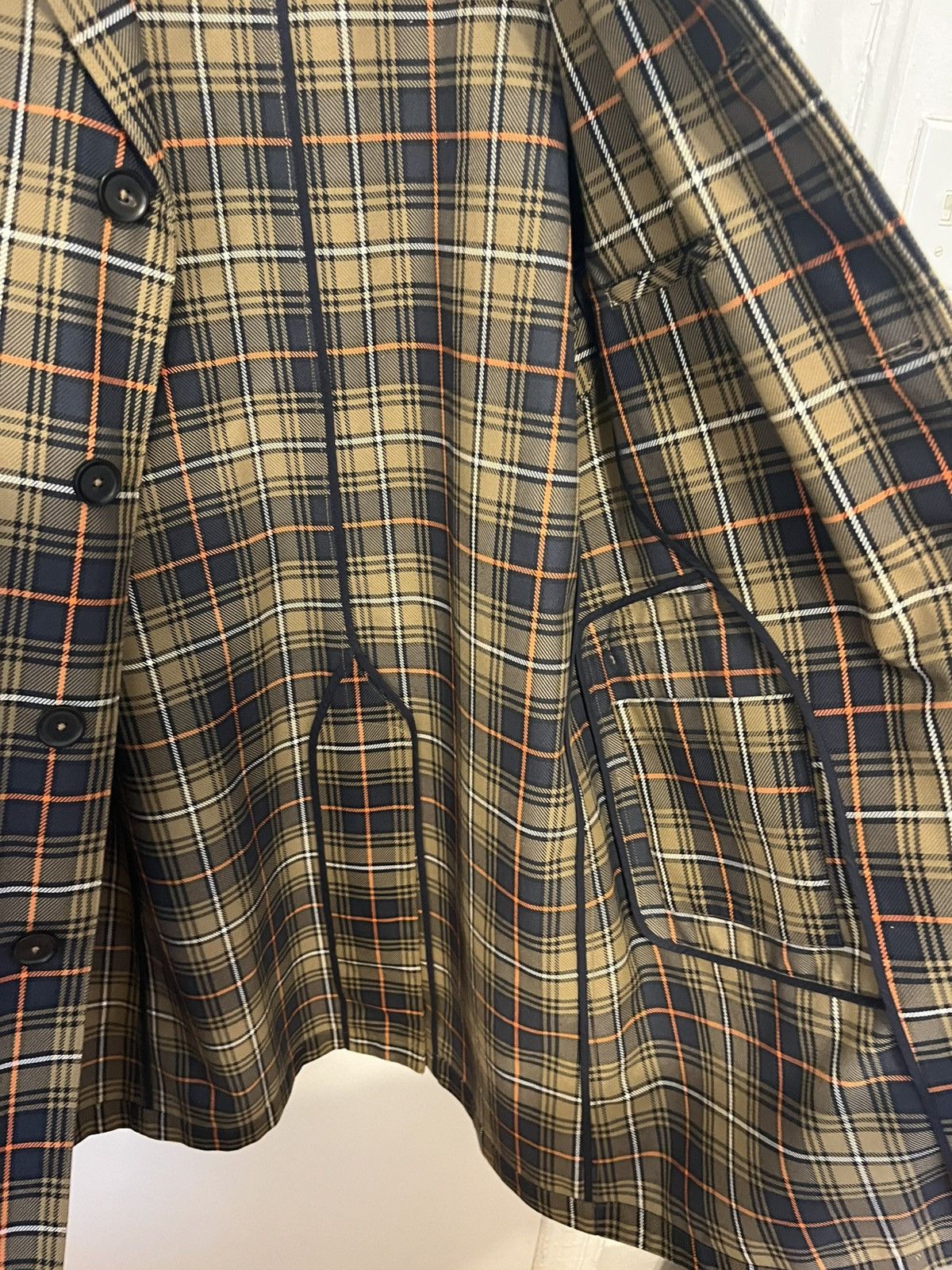 Mr P. Poly/Cotton Plaid trench coat Size US M / EU 48-50 / 2 - 6 Thumbnail