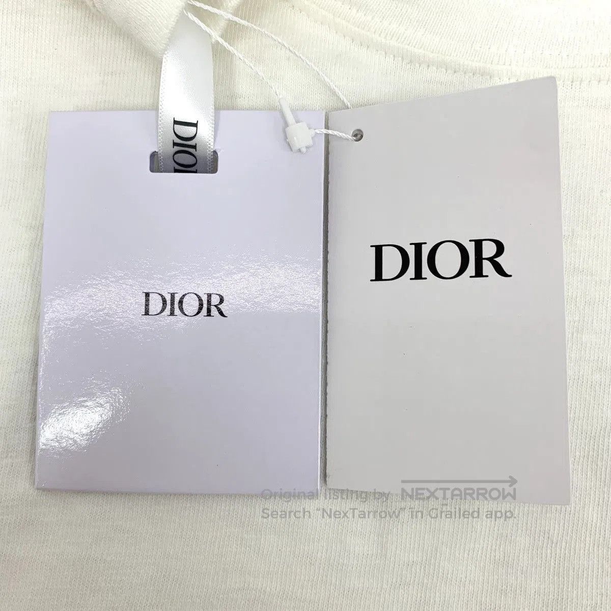 Dior White Distressed Short. Size US M / EU 48-50 / 2 - 7 Thumbnail