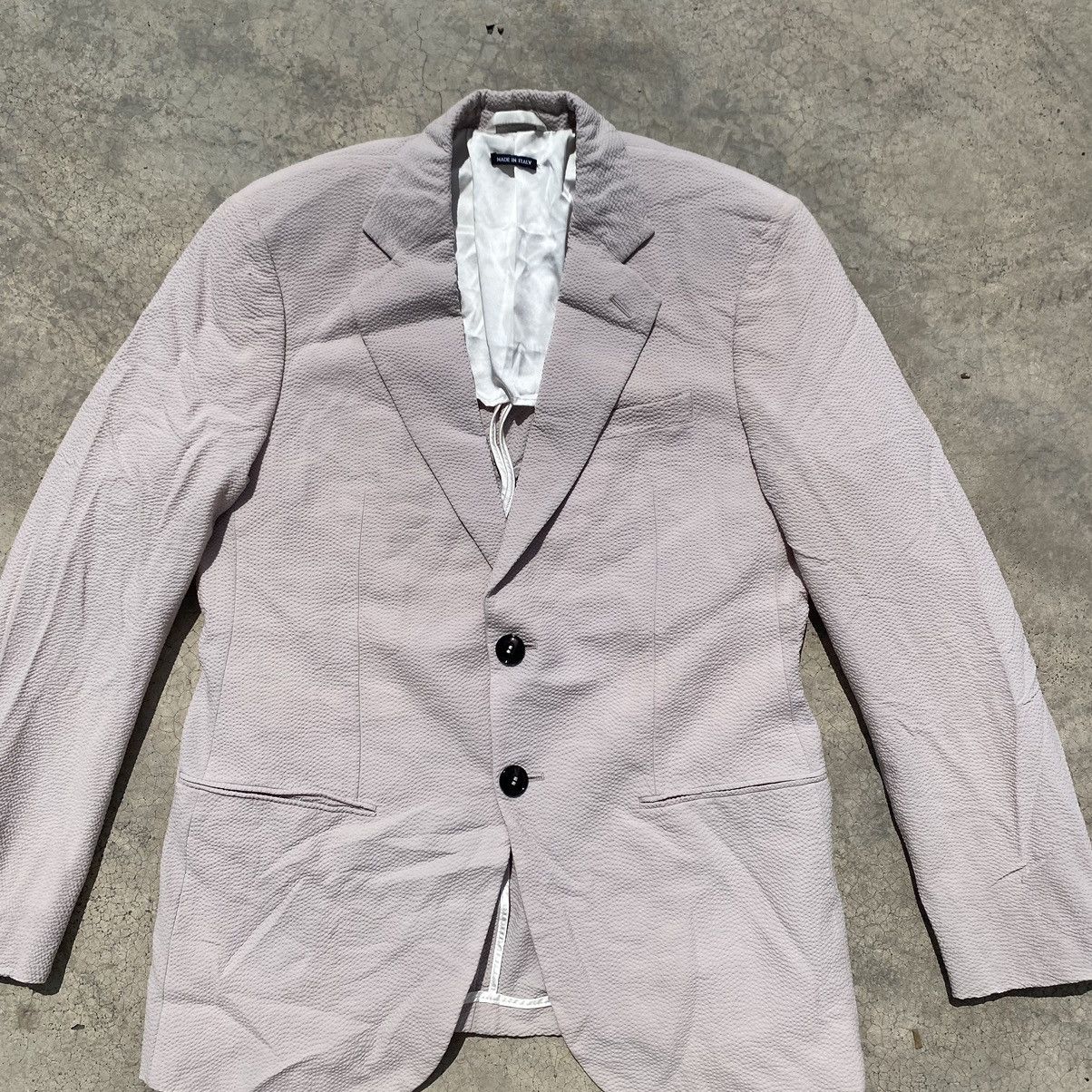 Giorgio Armani Giorgio Armani Pink Textured Blazer – Made in Italy Size L / US 10 / IT 46 - 4 Thumbnail