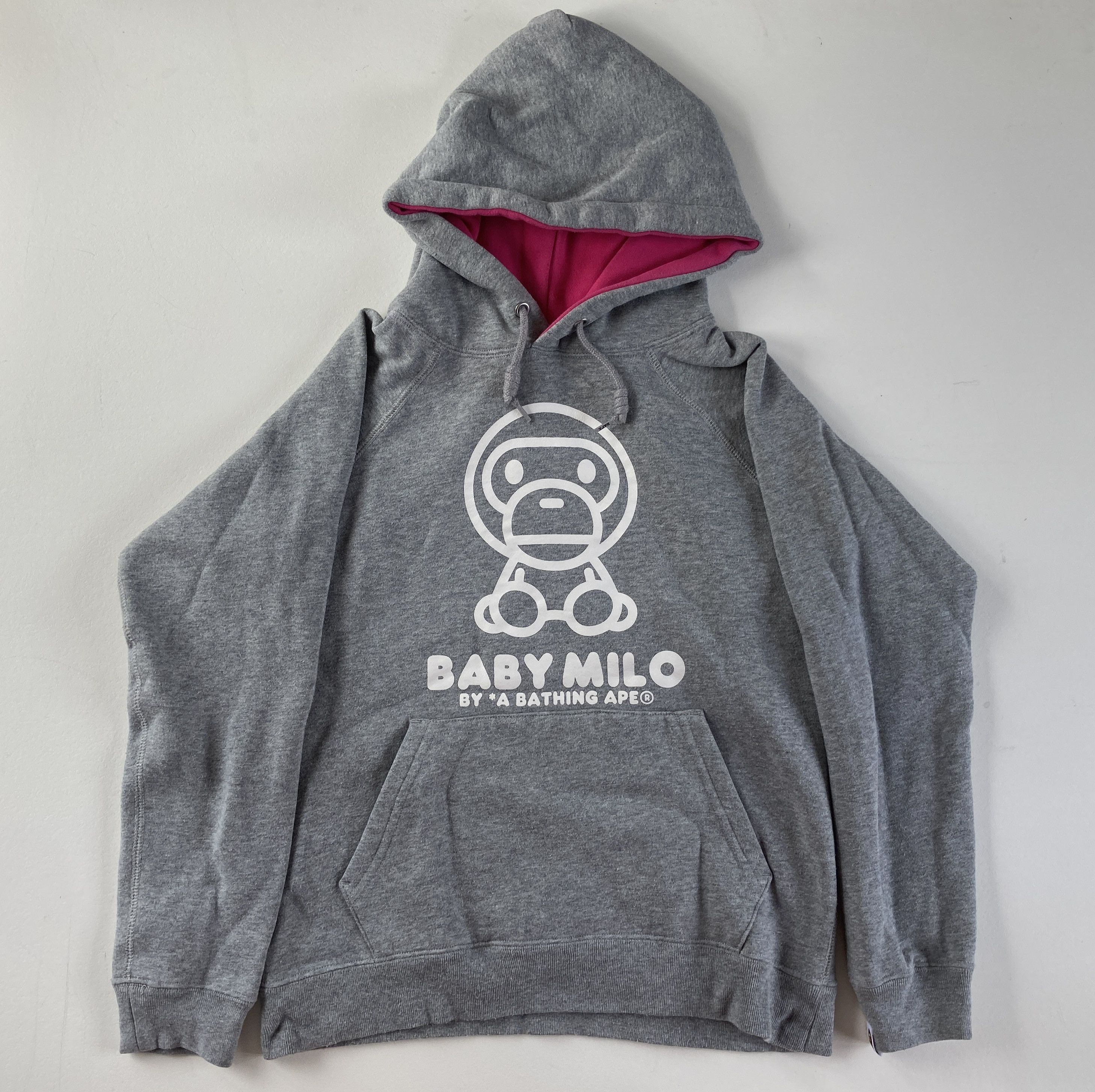 00s BABY MILO ピンク スウェットフーディ　L Pink Baby Milo Hoodie | Grailed