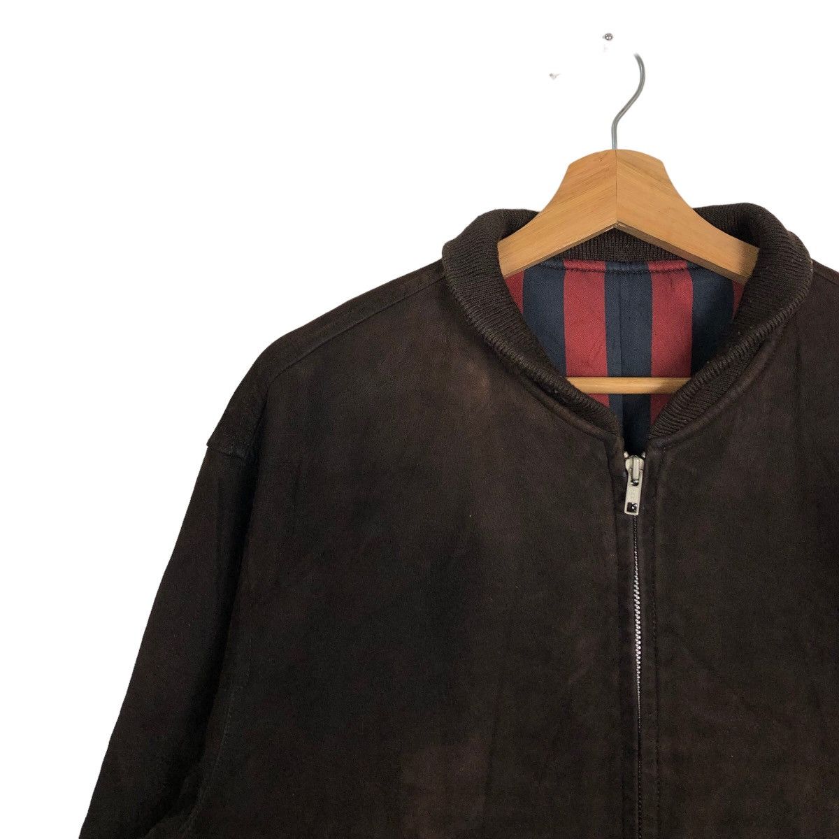 Issey Miyake 🔥90s VINTAGE GENUINE LEATHER BOMBER JACKET ROPE ISSEYMIYAKE Size US M / EU 48-50 / 2 - 7 Thumbnail