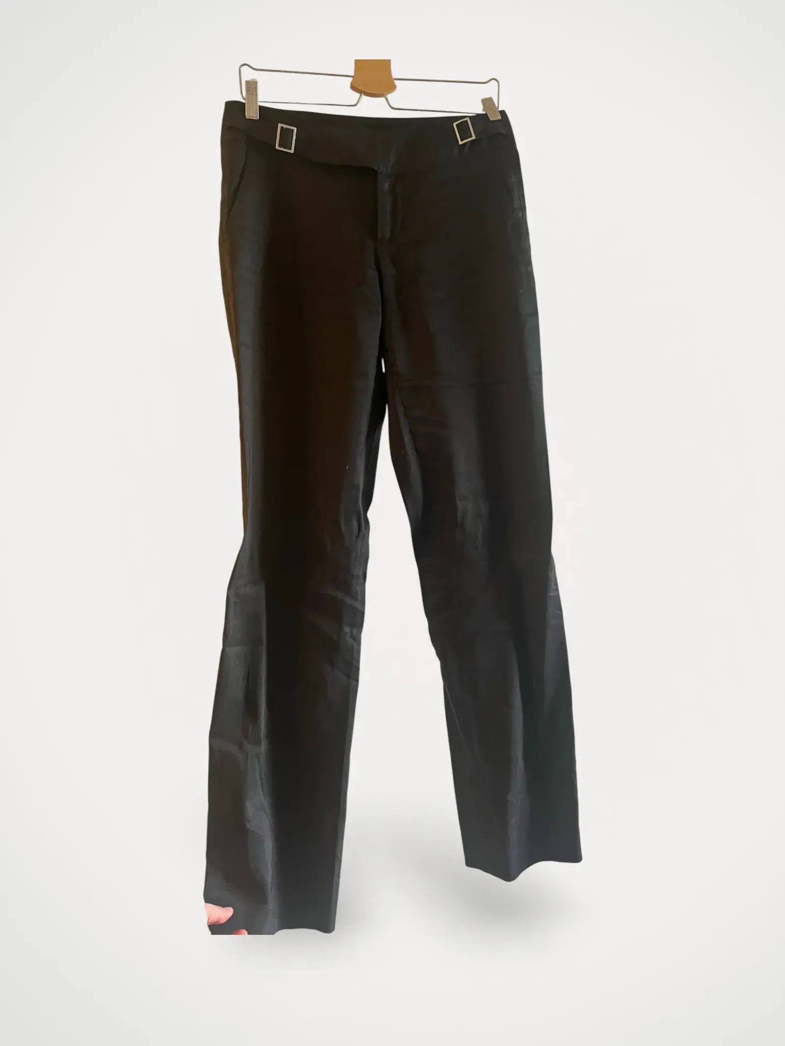 Massimo Dutti Massimo Dutti Straight-leg low-rose stretch trousers Pants Size 26" / US 2 / IT 38 - 1 Thumbnail