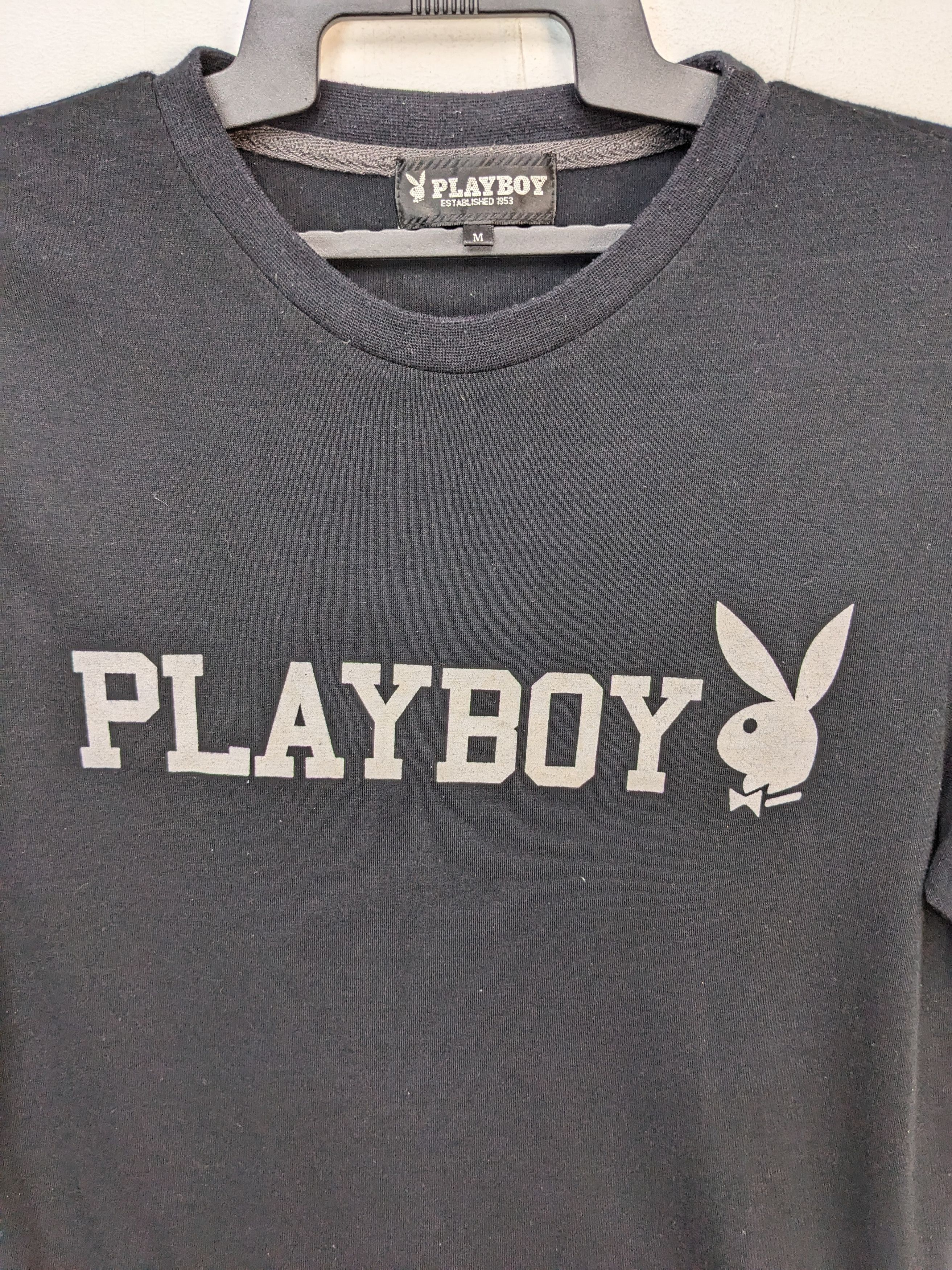 Playboy VINTAGE PLAYBOY BIG LOGO PONY BLACK TSHIRT Size US M / EU 48-50 / 2 - 3 Thumbnail