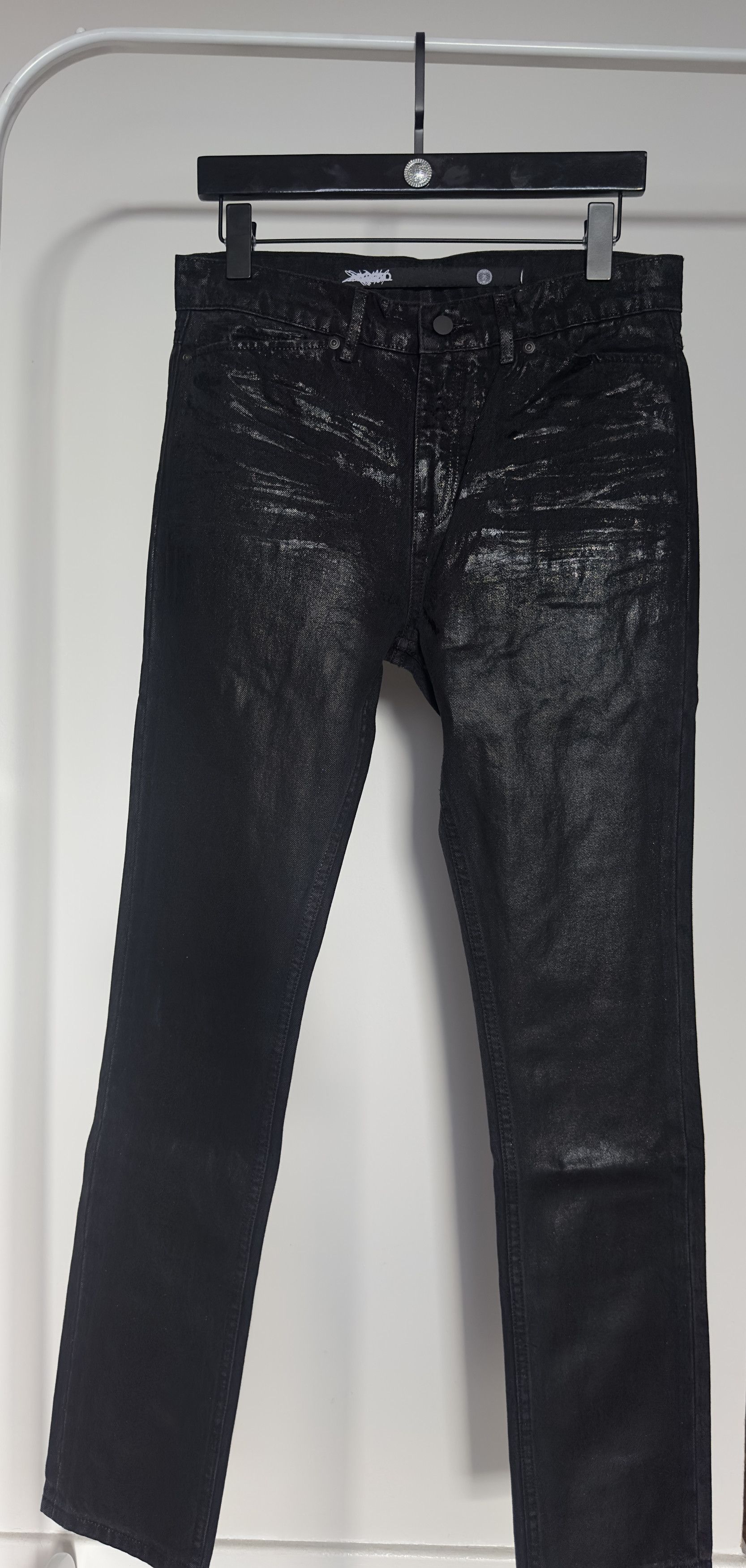 Japanese Brand Hedi slimane metallic painted jeans Size US 36 / EU 52 - 3 Thumbnail