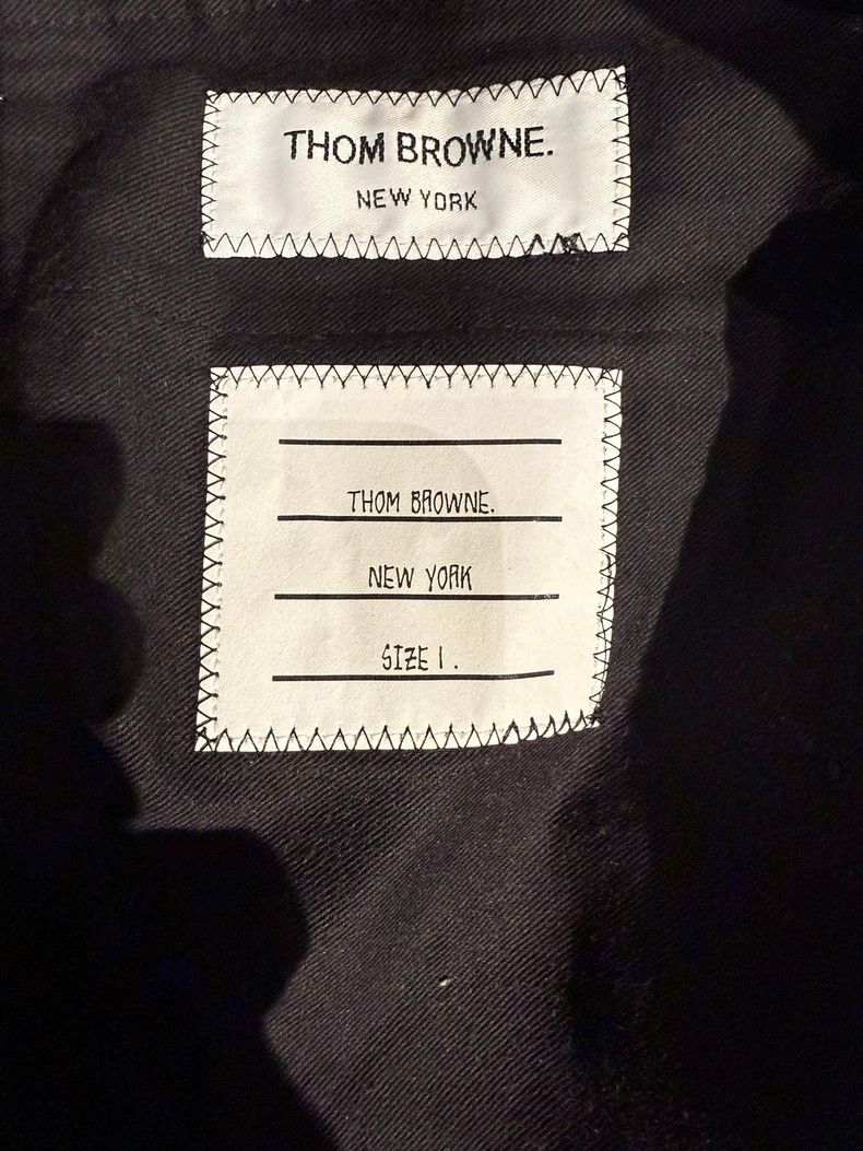 Thom Browne Thom Browne Size 1 Rare mid-gray side fine striped trouse Size US 34 / EU 50 - 4 Thumbnail