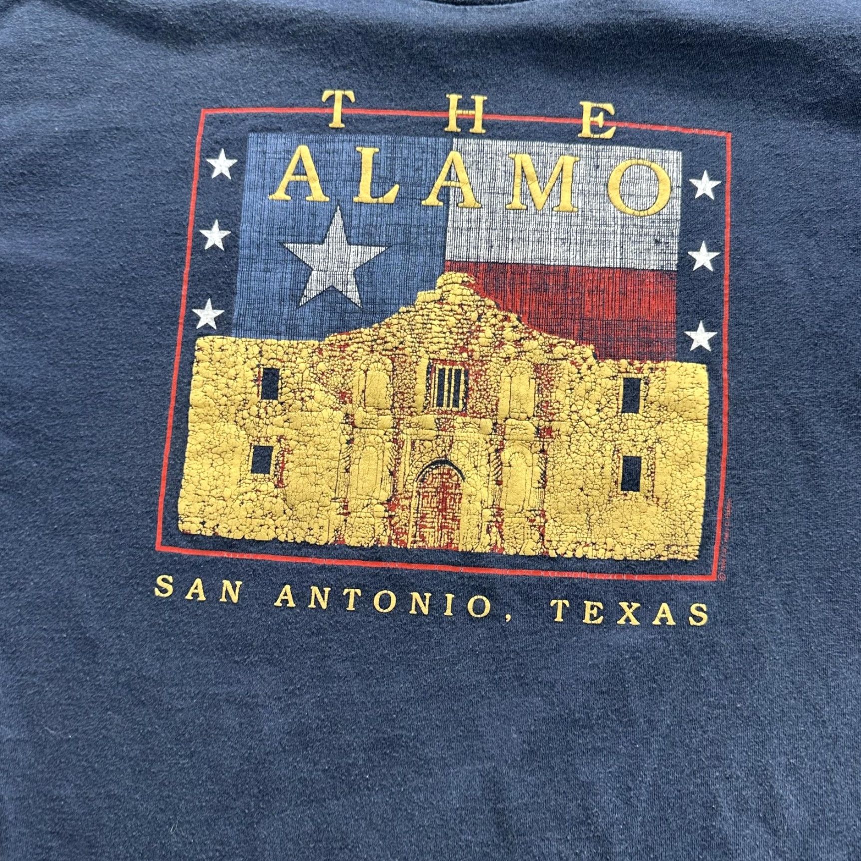 Vintage VINTAGE The Alamo Shirt Mens Large Blue San Antonio Texas Graphic Tee Souvenir Size US L / EU 52-54 / 3 - 2 Thumbnail