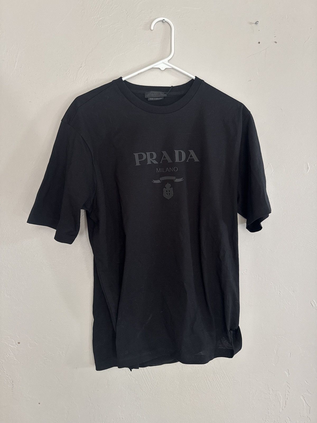 Prada Prada Mens Black T-Shirt Size US M / EU 48-50 / 2 - 1 Thumbnail