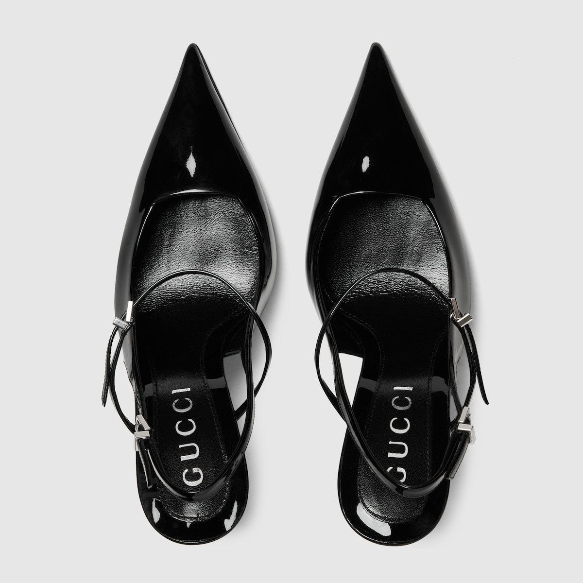 Gucci oc11z1025 Slingback Pumps With Bamboo Heels in Black Size US 9.5 / IT 39.5 - 5 Thumbnail