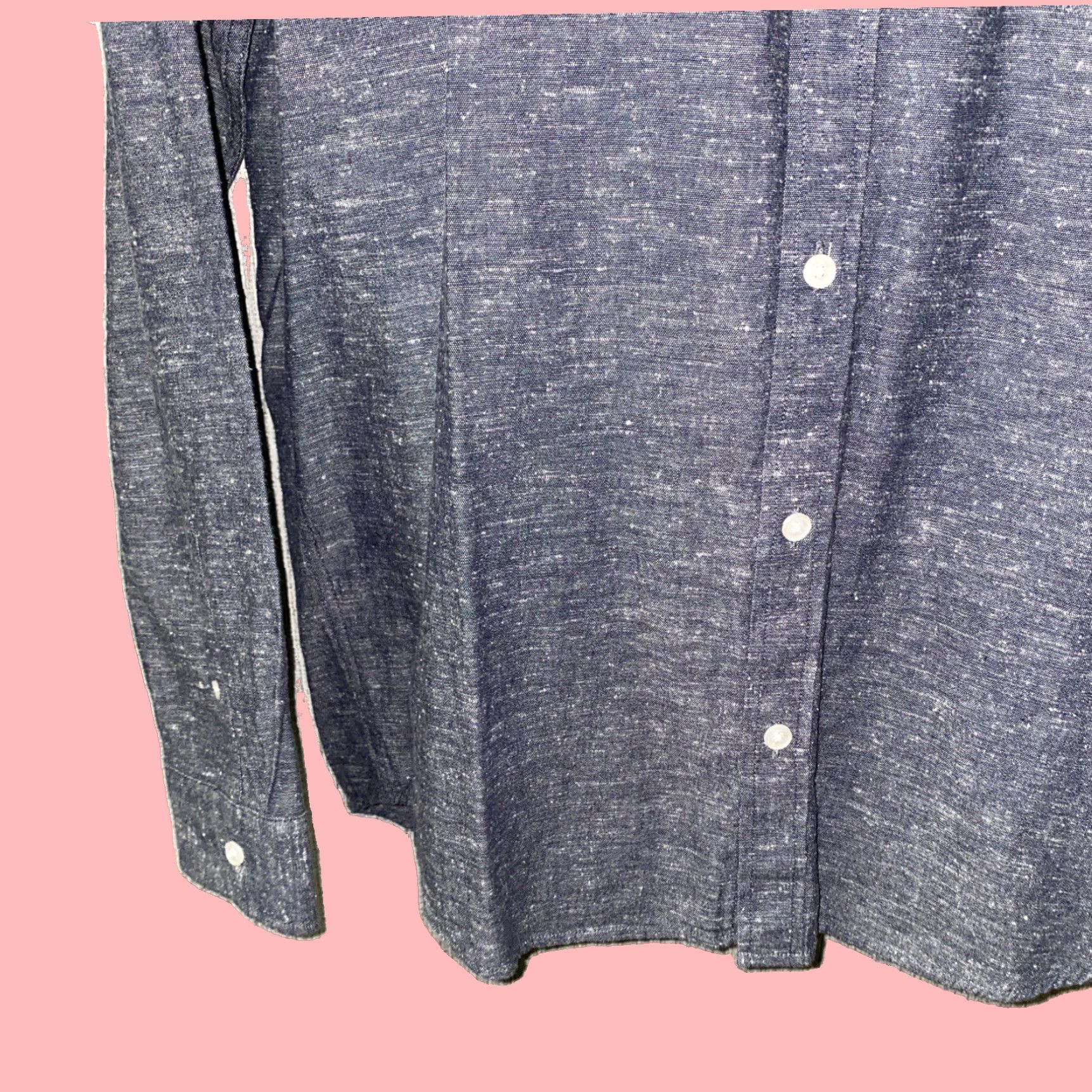 Cheap Monday Cheap Monday Gray Long Sleeve Button Front Shirt Mens Medium Cotton Size US M / EU 48-50 / 2 - 4 Thumbnail