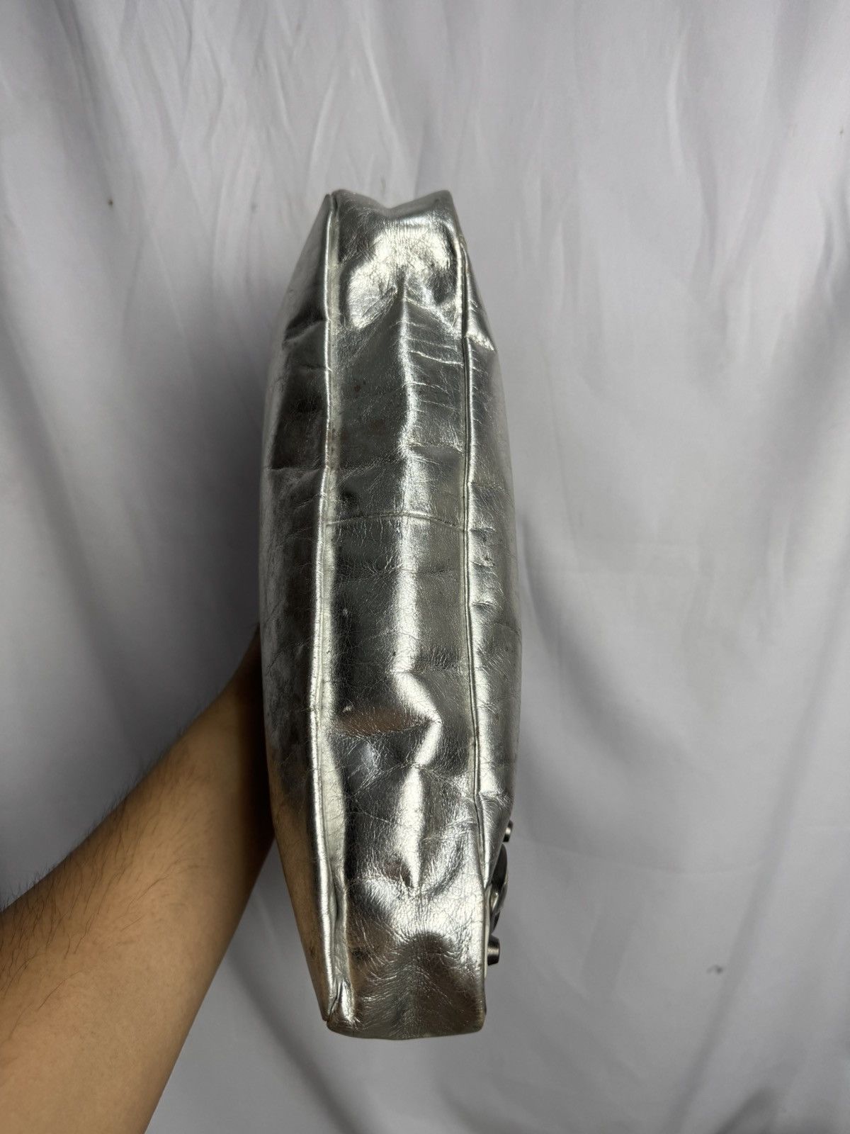 Vintage Leather Silver Bags City Size ONE SIZE - 8 Thumbnail