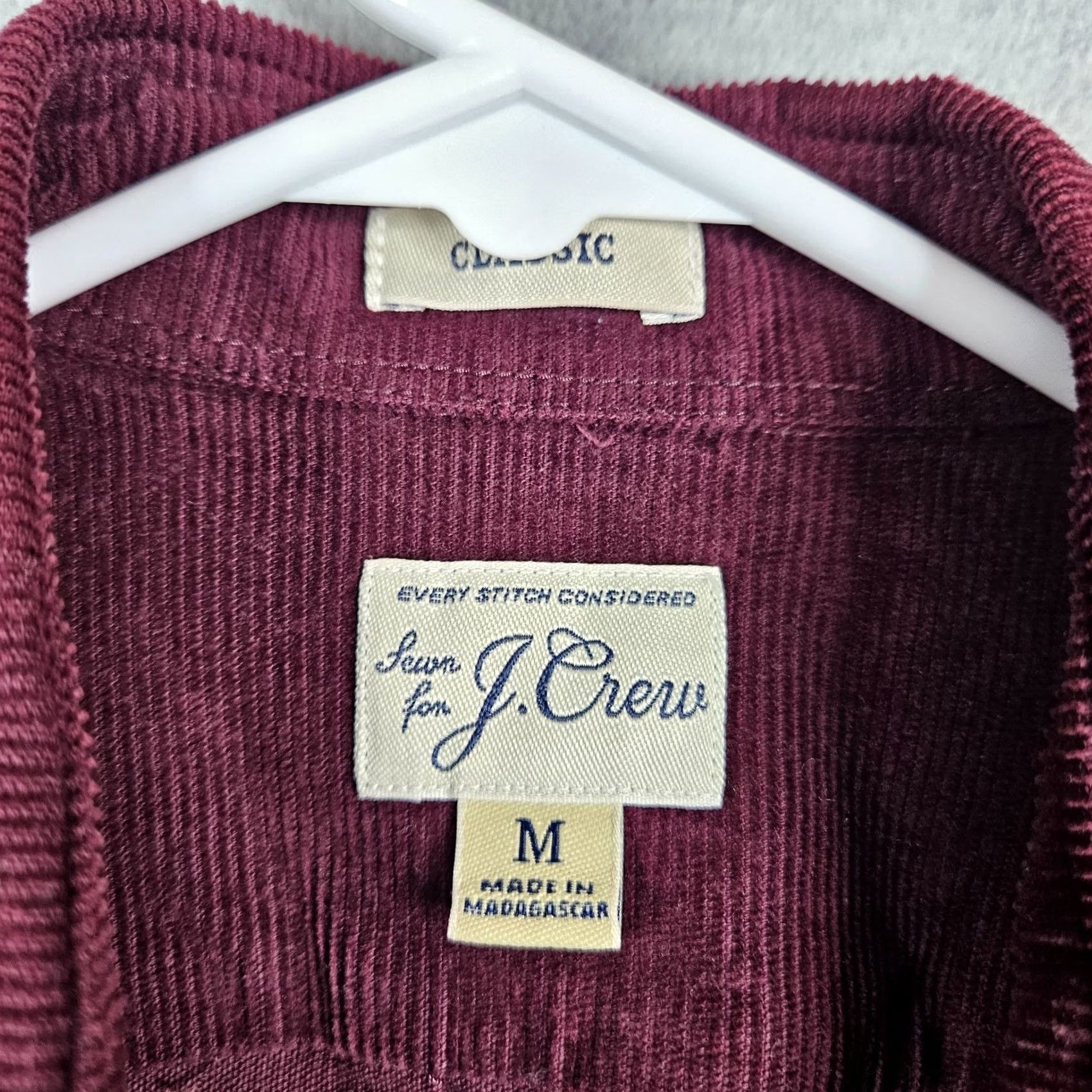J.Crew J.CREW Button-Up Corduroy Red Shirt Mens M Classic Cotton Elastane Regular Button-Up Casual XS? Size US M / EU 48-50 / 2 - 6 Thumbnail