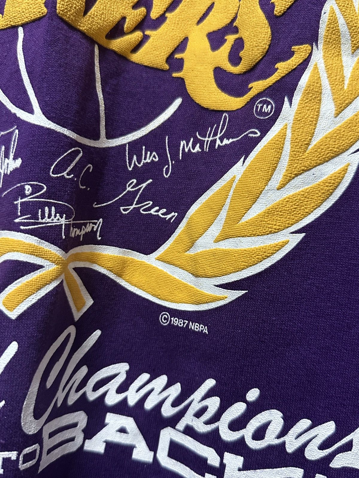 NBA × Vintage DeadStock 1988 Los Angeles Lakers World Champions T-Shirt Size US M / EU 48-50 / 2 - 7 Thumbnail