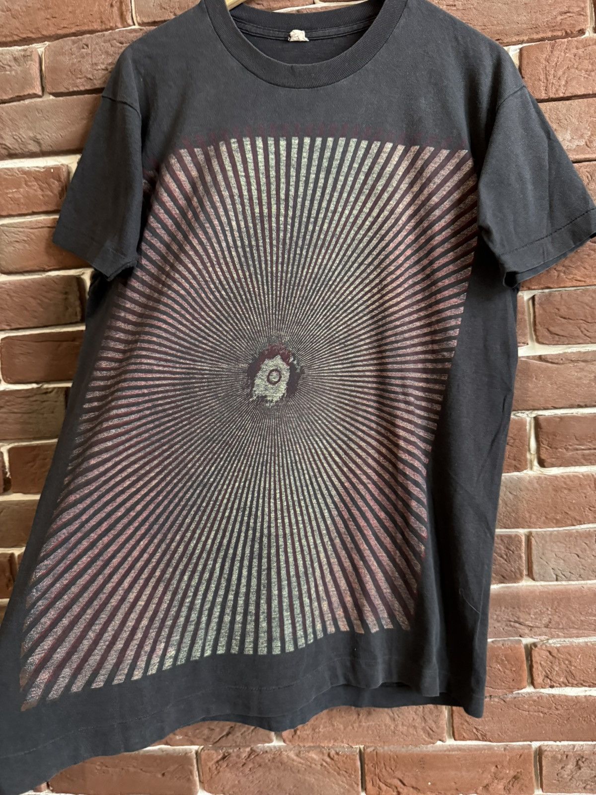 Vintage 1989 Meshuggah Psykisk Tesbild Promo Metal Band T-Shirt rare Size US L / EU 52-54 / 3 - 2 Thumbnail