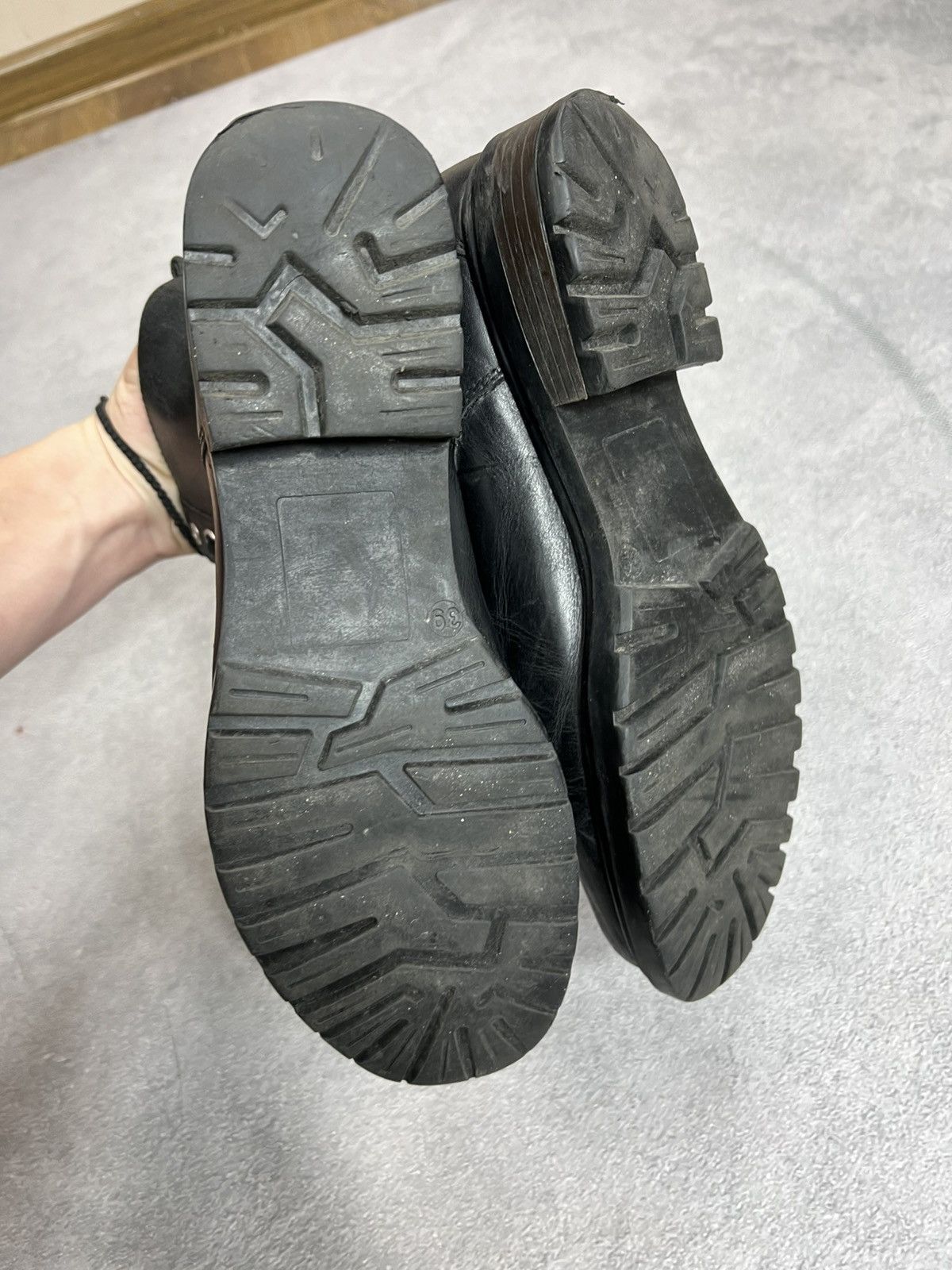 Vintage Vintage 90s Archive Japan Style Ankle-Zip Leather Boots Size US 7 / IT 37 - 8 Thumbnail