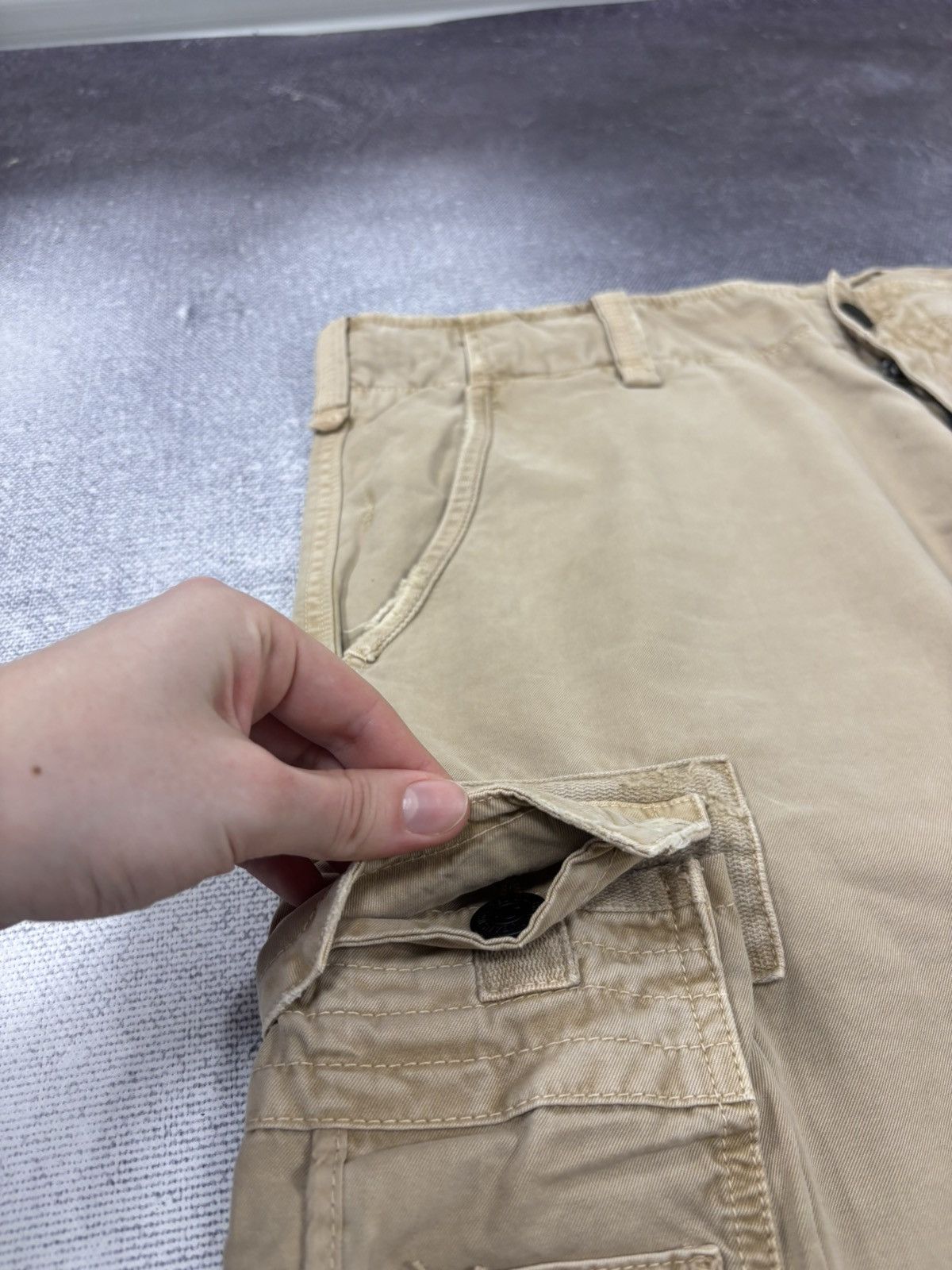 True Religion True Religion Bermuda Long Men’s Hype Baggy Cargo Shorts Size US 38 / EU 54 - 6 Thumbnail