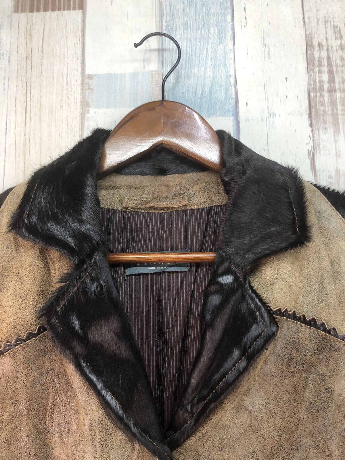 Genuine Leather × Vintage Vintage Pianca Leather Long Jacket Size S / US 4 / IT 40 - 13 Thumbnail