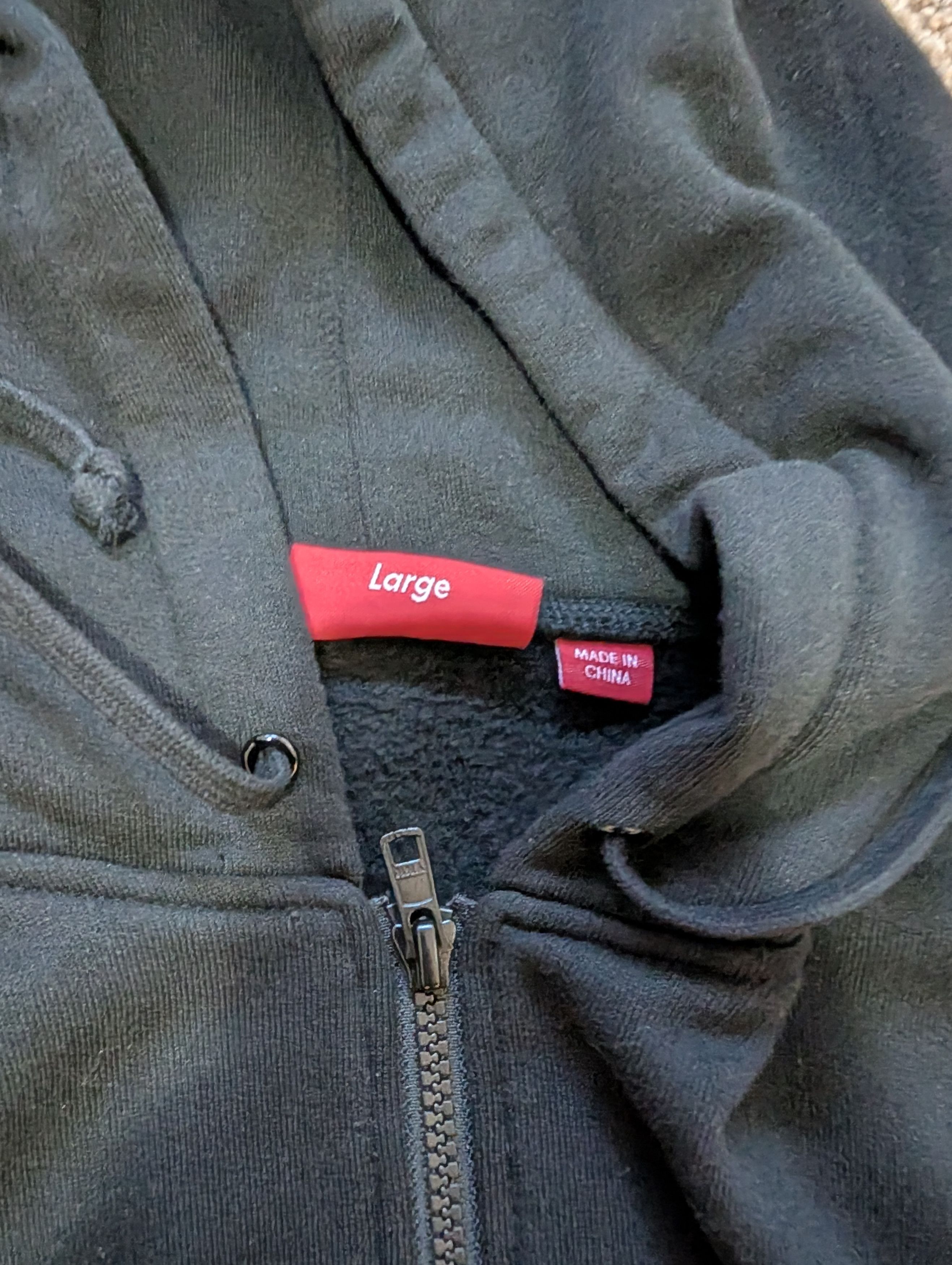 Supreme Supreme Half Zip Hooded Sweatshirt Black Size L SS23 Size US L / EU 52-54 / 3 - 2 Thumbnail