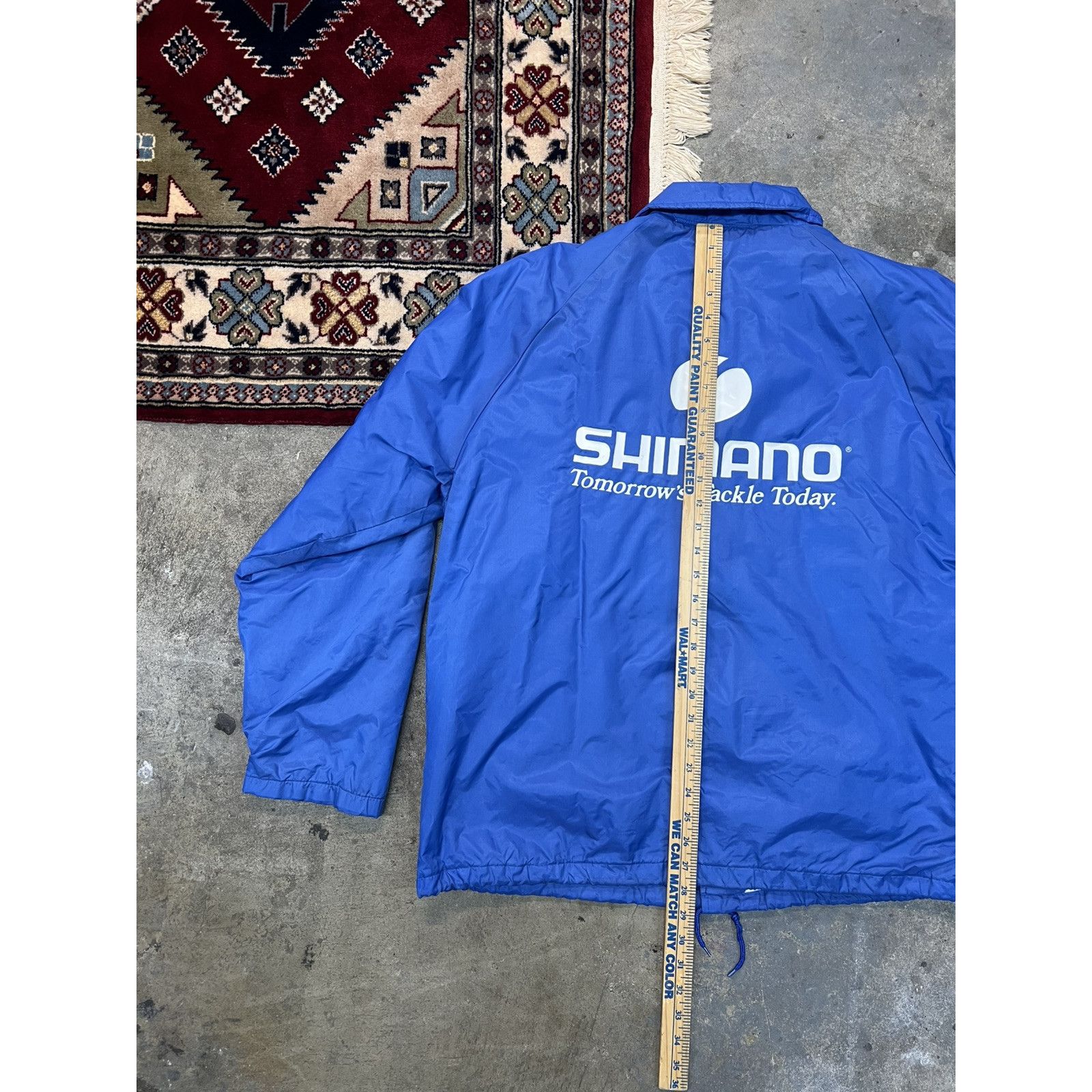 Vintage Shimano Fishing Jacket Coat Blue L Tackle Vintage 1980s Rare Size US L / EU 52-54 / 3 - 8 Thumbnail
