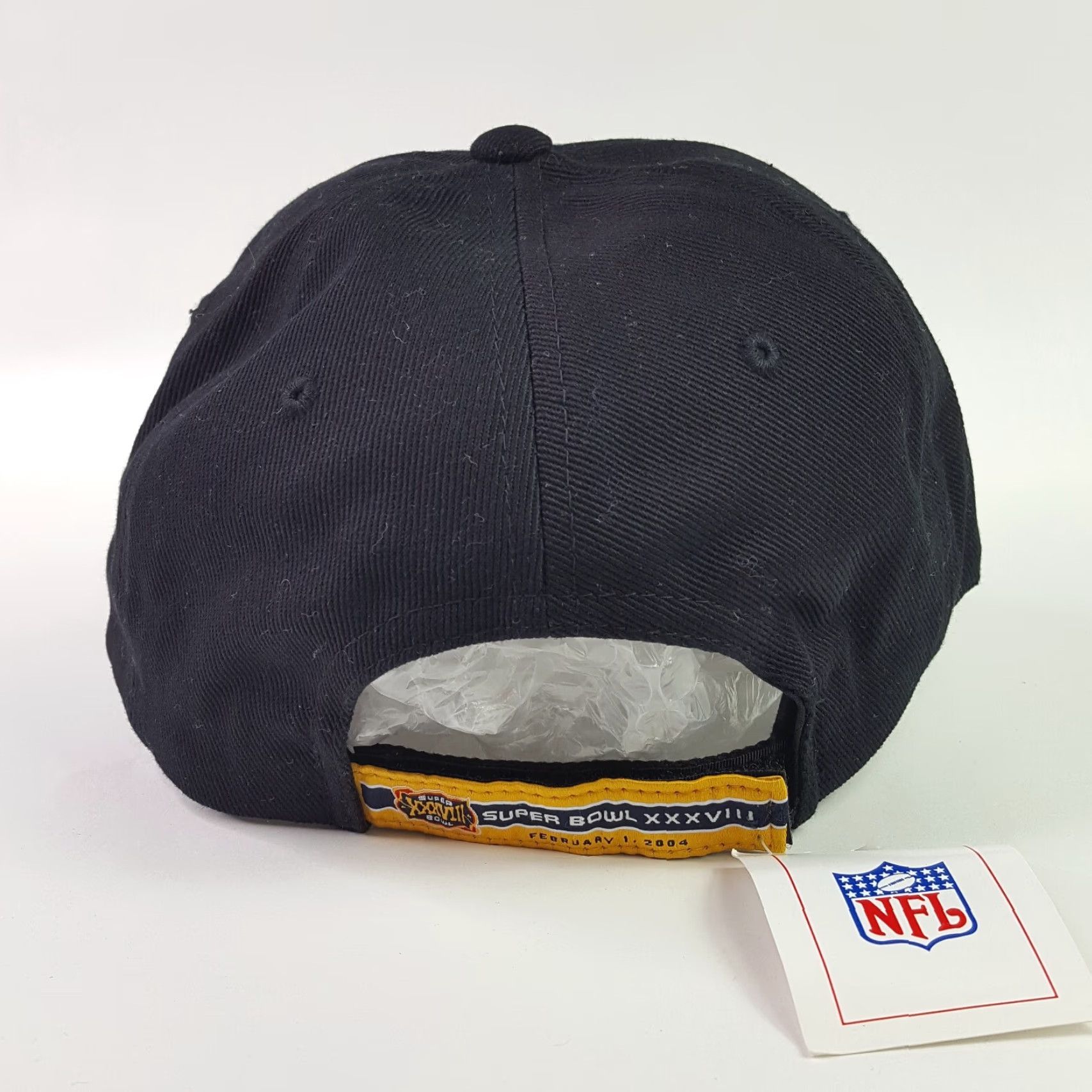 NFL VINTAGE NFL Carolina Panthers Football Snapback Hat Adjustable Black Twill Cap Size US 35 - 6 Thumbnail