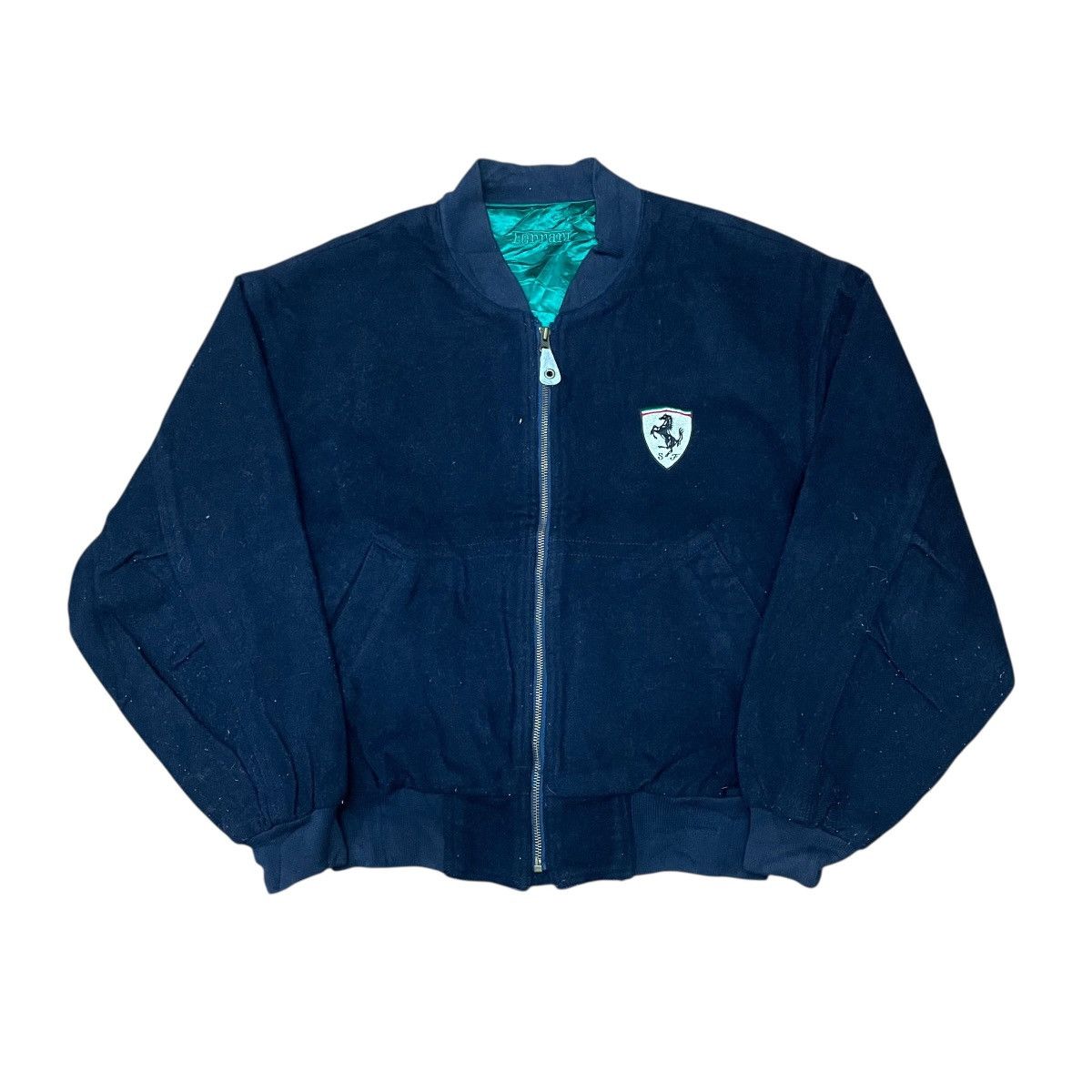 Ferrari Vintage Ferrari Wool Bomber Jacket Size US M / EU 48-50 / 2 - 2 Thumbnail