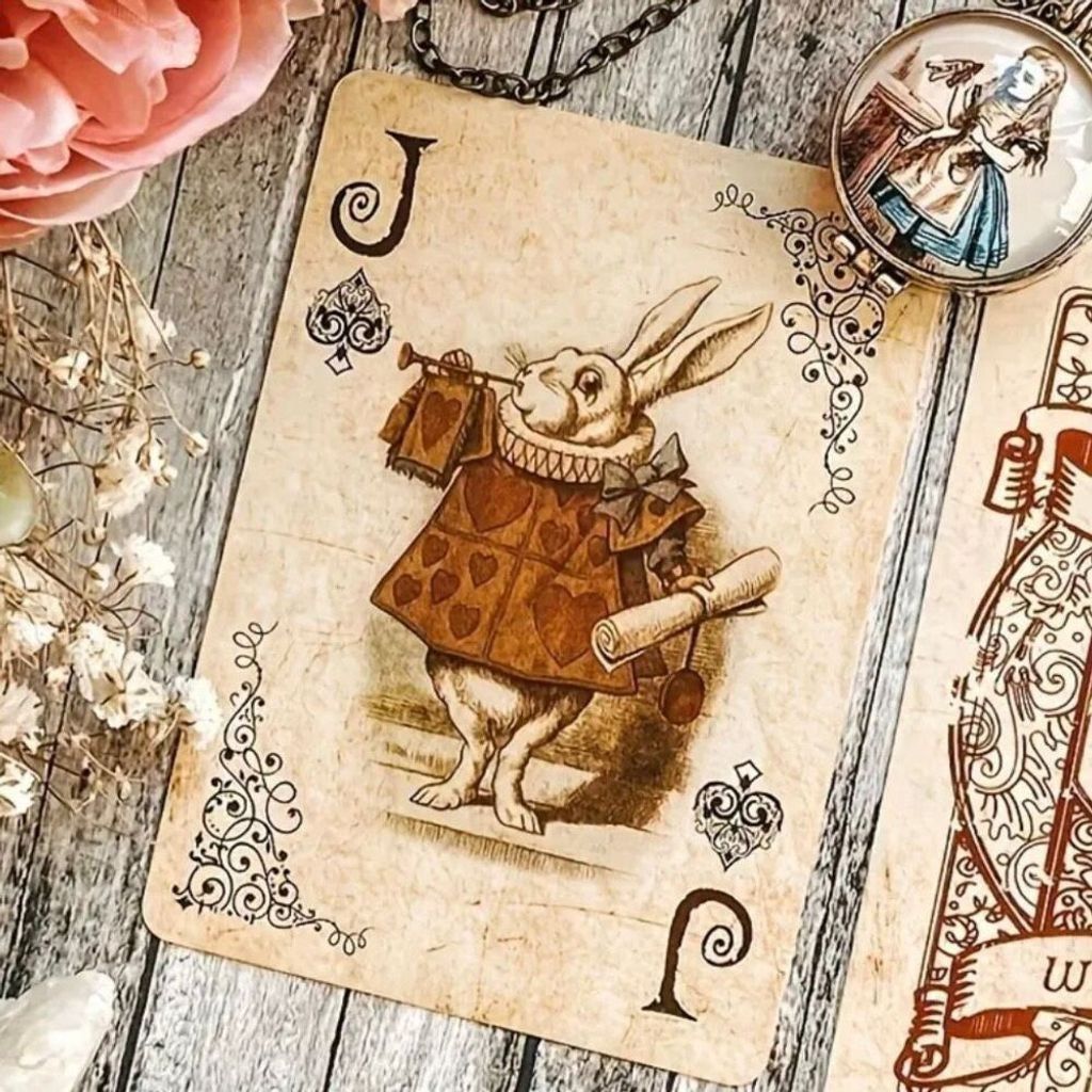 Other Wonderland Playing Cards Vintage Style Poker Game Set New Size ONE SIZE - 1 Thumbnail