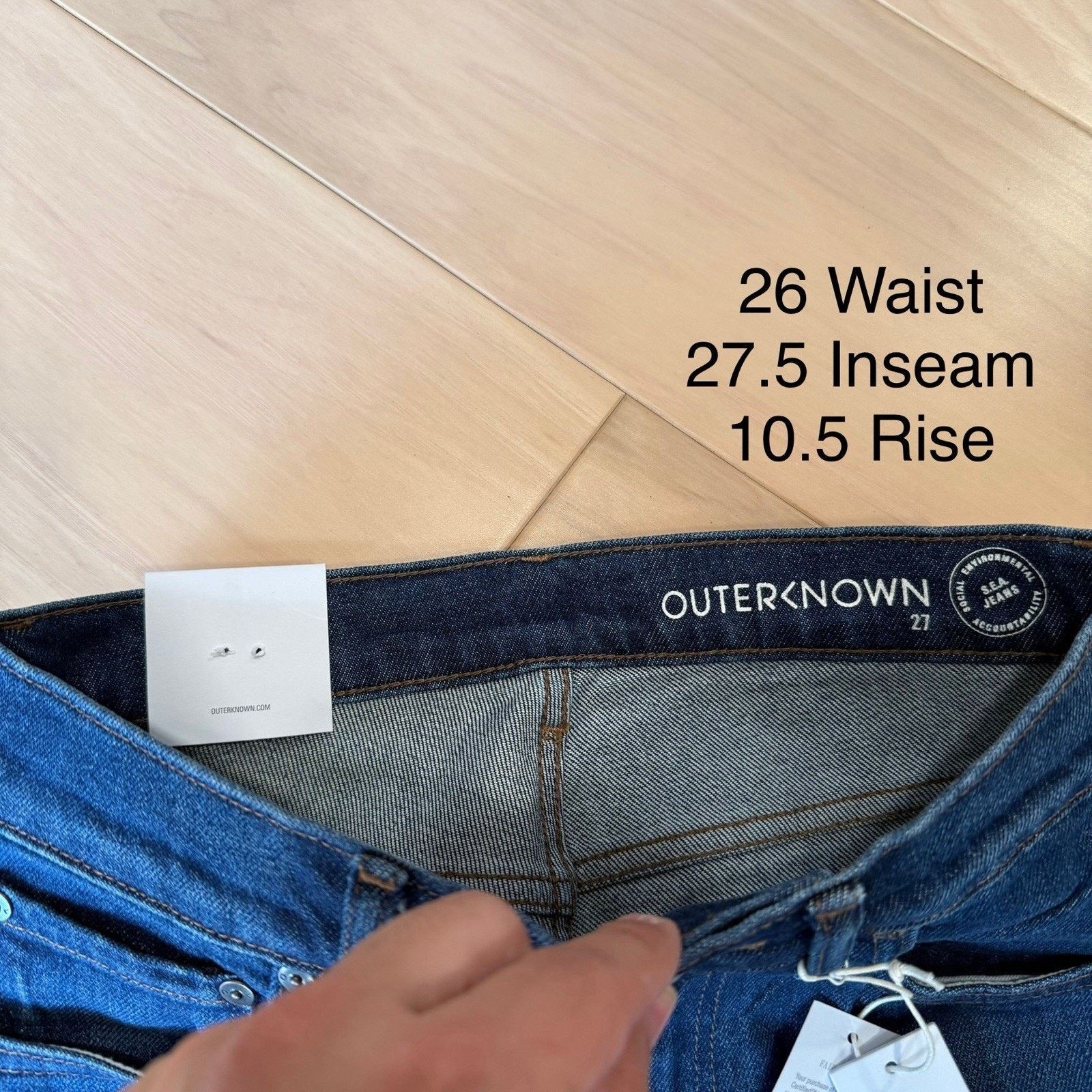 Outerknown Outerknown Strand High Rise Skinny Jeans Women's 26 Blue Size 26" / US 2 / IT 38 - 5 Thumbnail