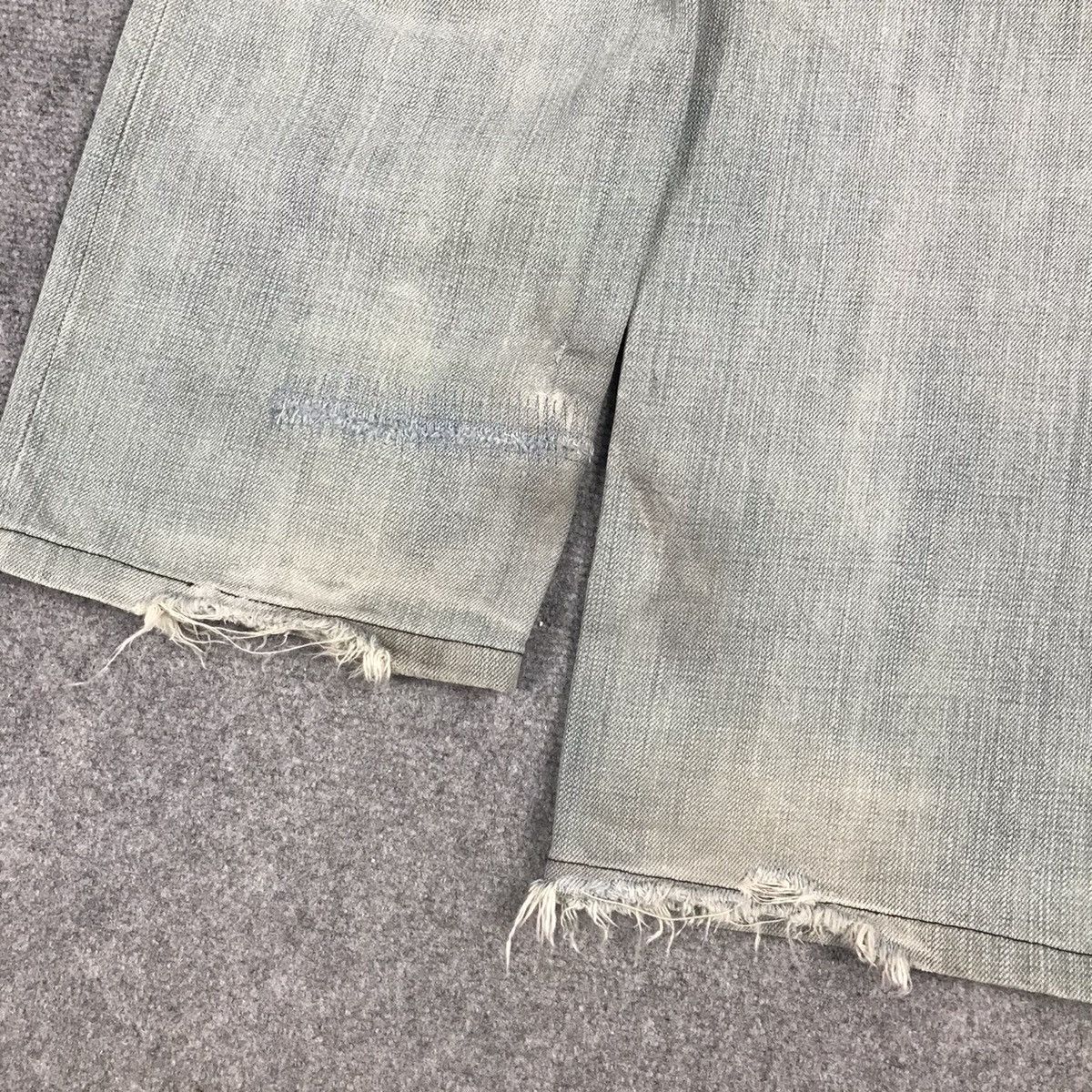 Number (N)ine NUMBER NIME LIGHT DENIM BUSHPANTS DISTRESS JEANS Size US 30 / EU 46 - 12 Thumbnail