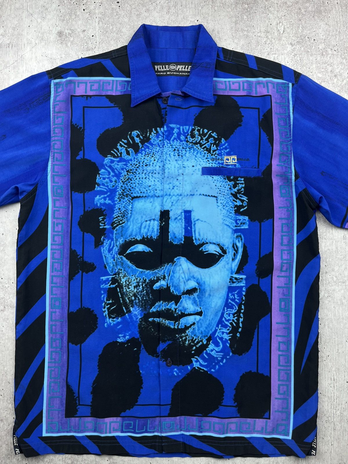 Pelle Pelle × Vintage Vintage Crazy Avant Garde Shirt Pelle Pelle Size US L / EU 52-54 / 3 - 4 Thumbnail