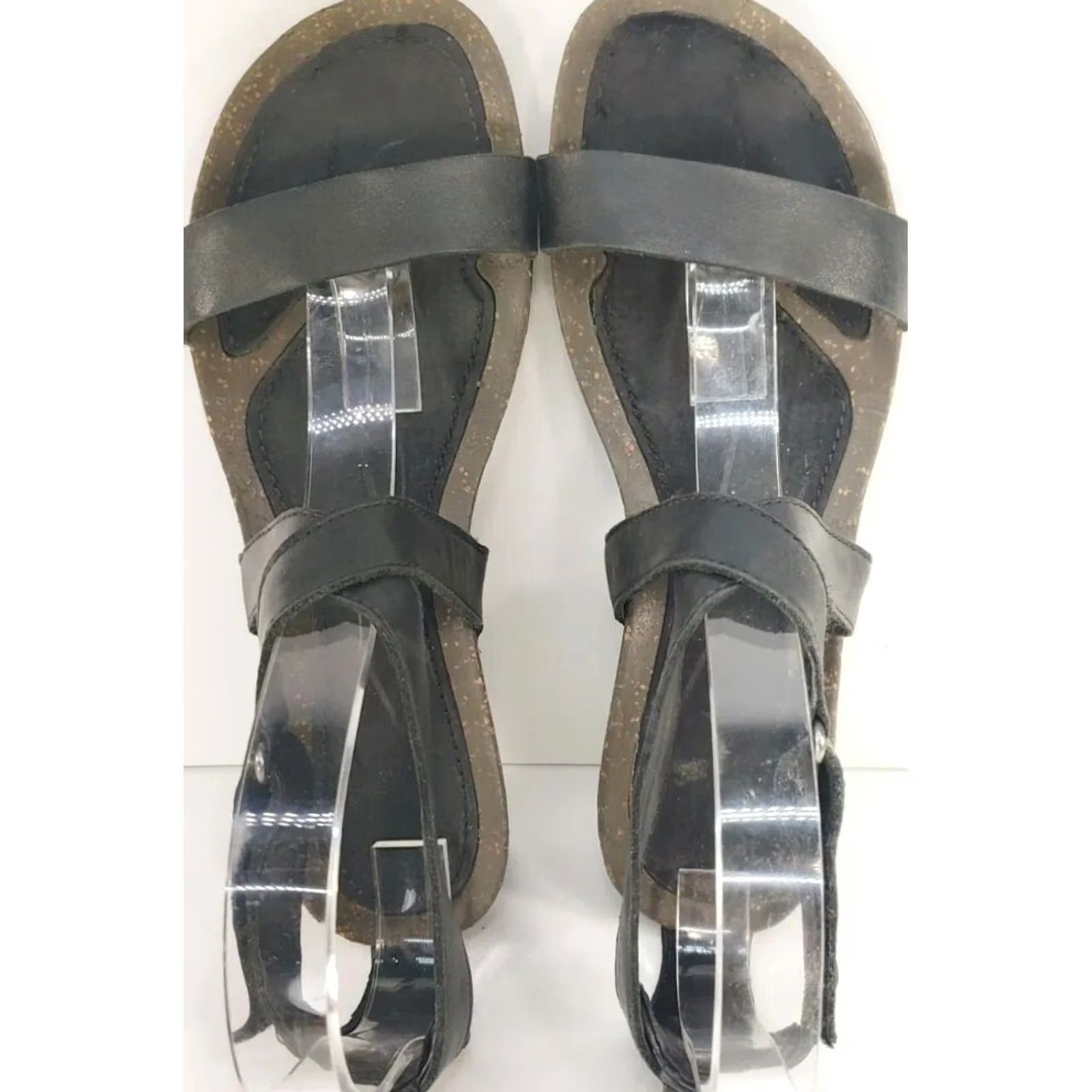 Teva Teva Cabrillo Black Leather Strap Wedge Sandals Women Size 9M EU 40 1007732 Size US 9 / IT 39 - 6 Thumbnail