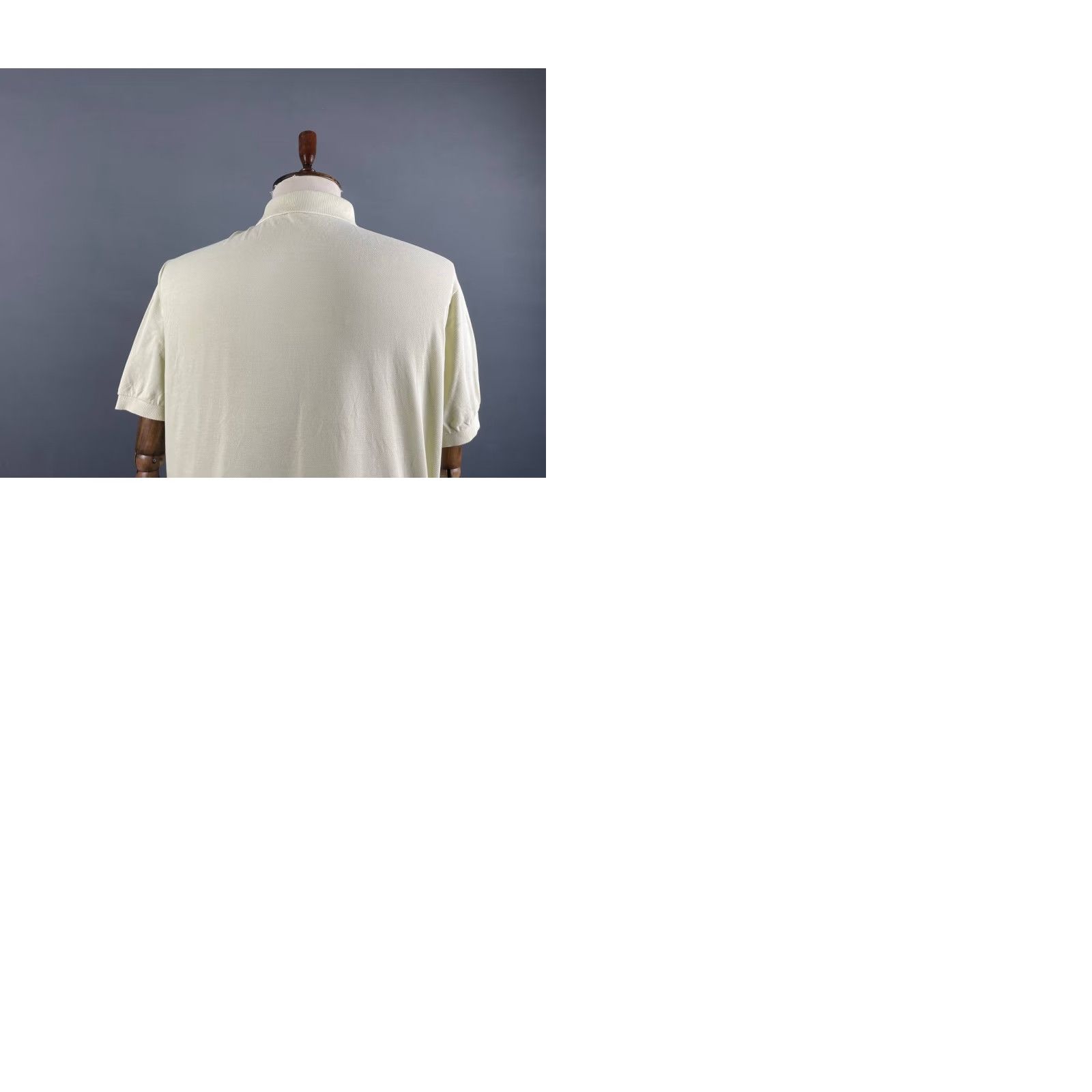 Lacoste Lacoste Polo Shirt Mens Size 8 Ivory Cotton Short Sleeve Button Up Shirt Size US M / EU 48-50 / 2 - 9 Thumbnail