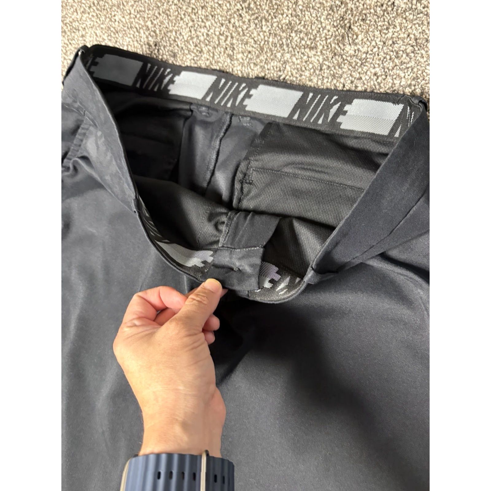 Nike Nike Flex Hybrid Golf Pants Men 36x32 Black Chino Stretch Athletic Pockets Belt Loops Front Flat Front Dri-FIT Size US 36 / EU 52 - 6 Thumbnail