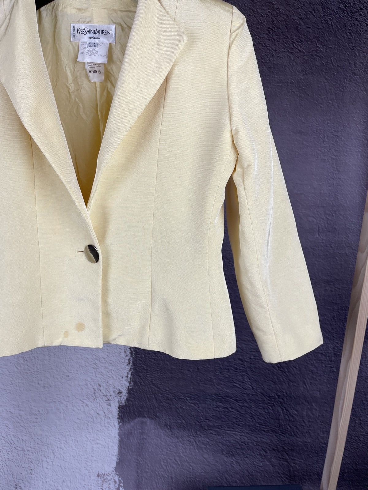 Other Yves Saint Laurent variation vintage made in France blazer Size L / US 10 / IT 46 - 5 Thumbnail