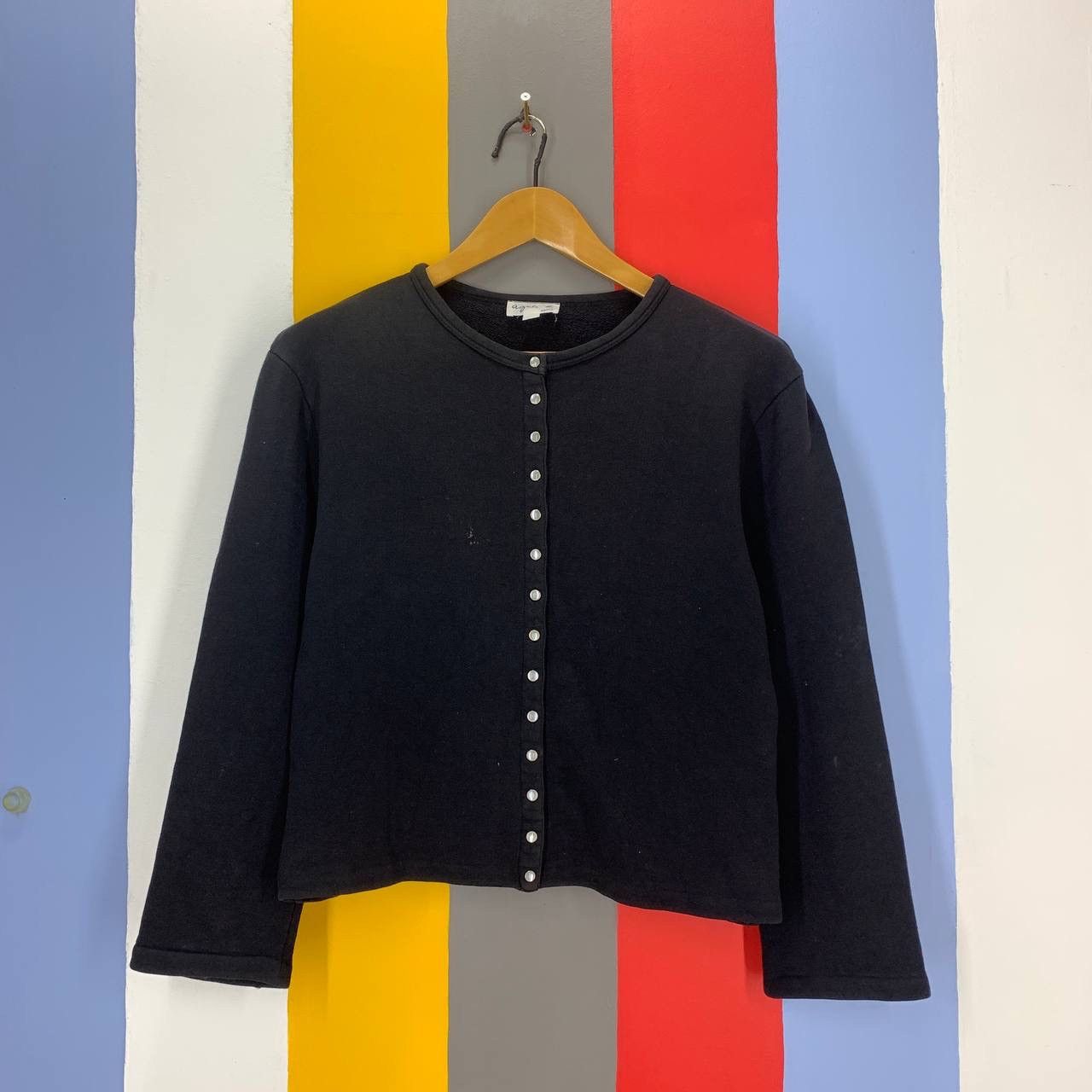 agnes b. AGNES B PARIS Snap Button Jacket Sweatshirt #2162/19 Size S / US 4 / IT 40 - 1 Thumbnail