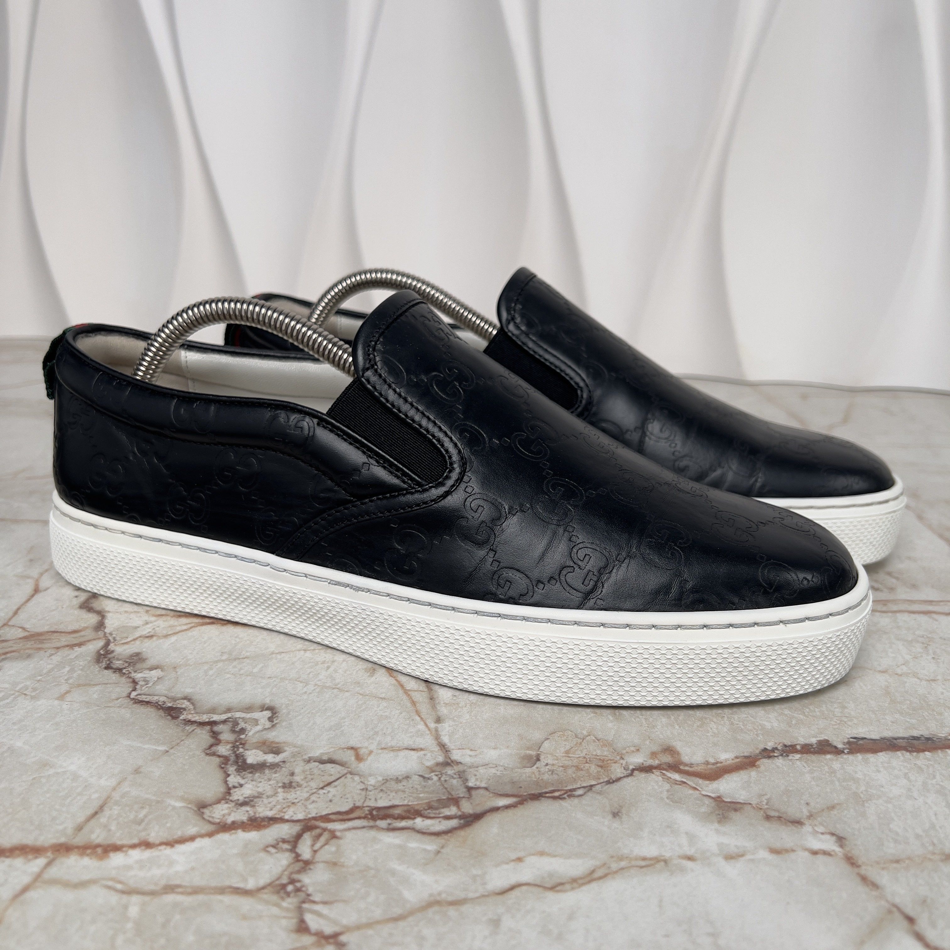 Gucci Dublin GG Guccissima Sneakers Slip On Leather Size US 8 / EU 41 - 5 Thumbnail