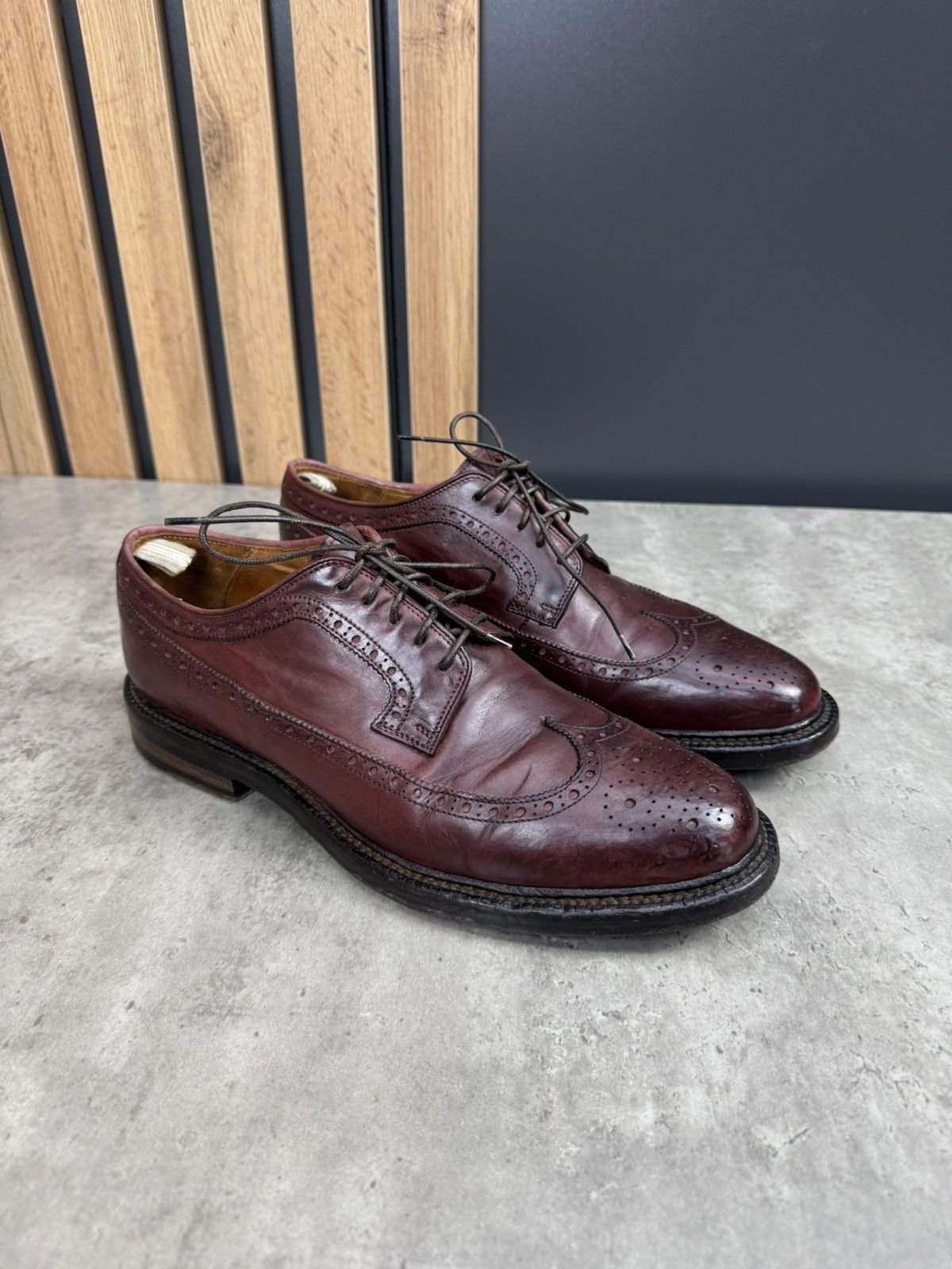Officine Creative Officine Creative Wingtip Brogue Derby Shoes Burgundy Size US 8 / EU 41 - 3 Thumbnail