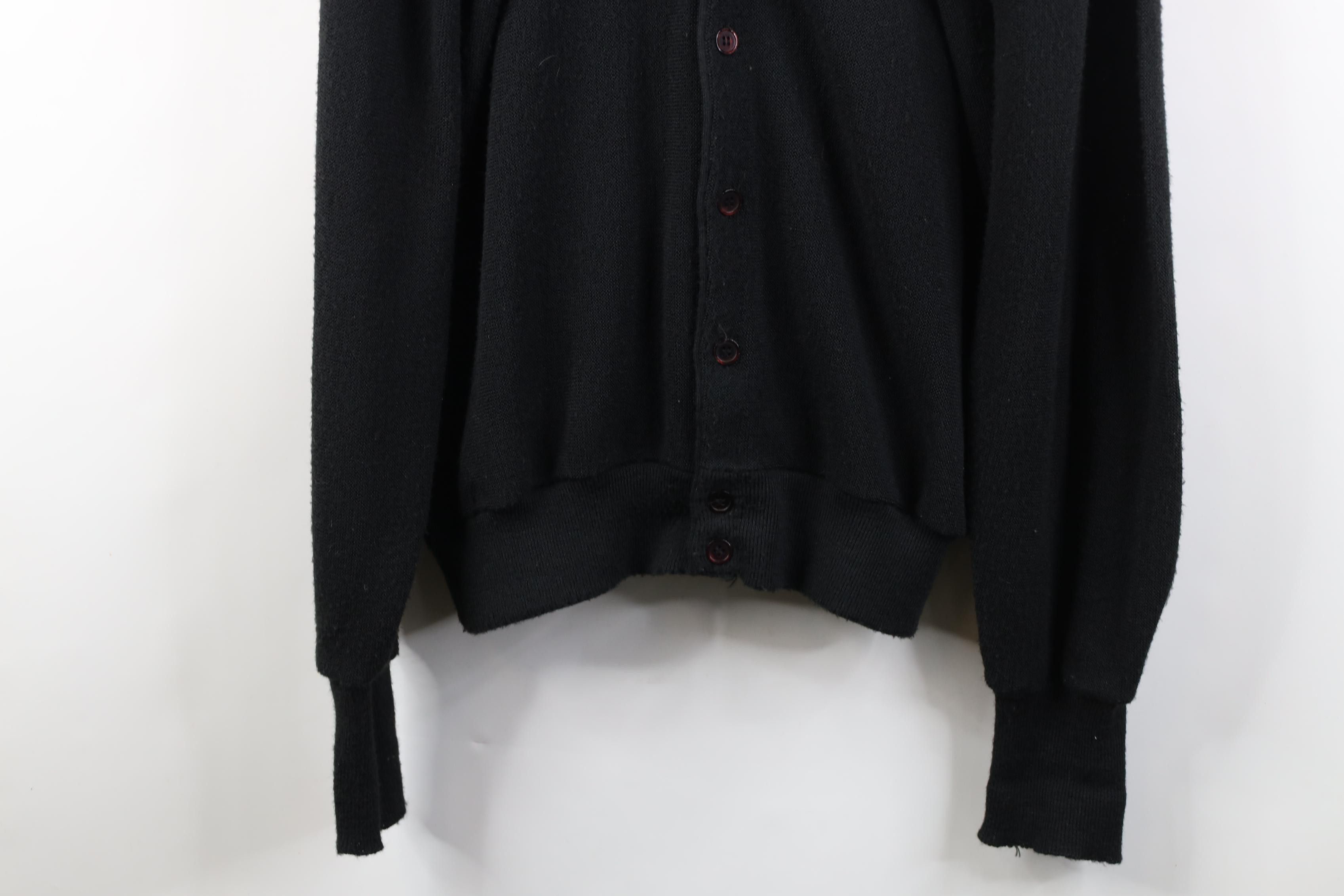 Vintage Vintage 90s Streetwear Cobain Cardigan Sweater Black USA Size US XL / EU 56 / 4 - 3 Thumbnail