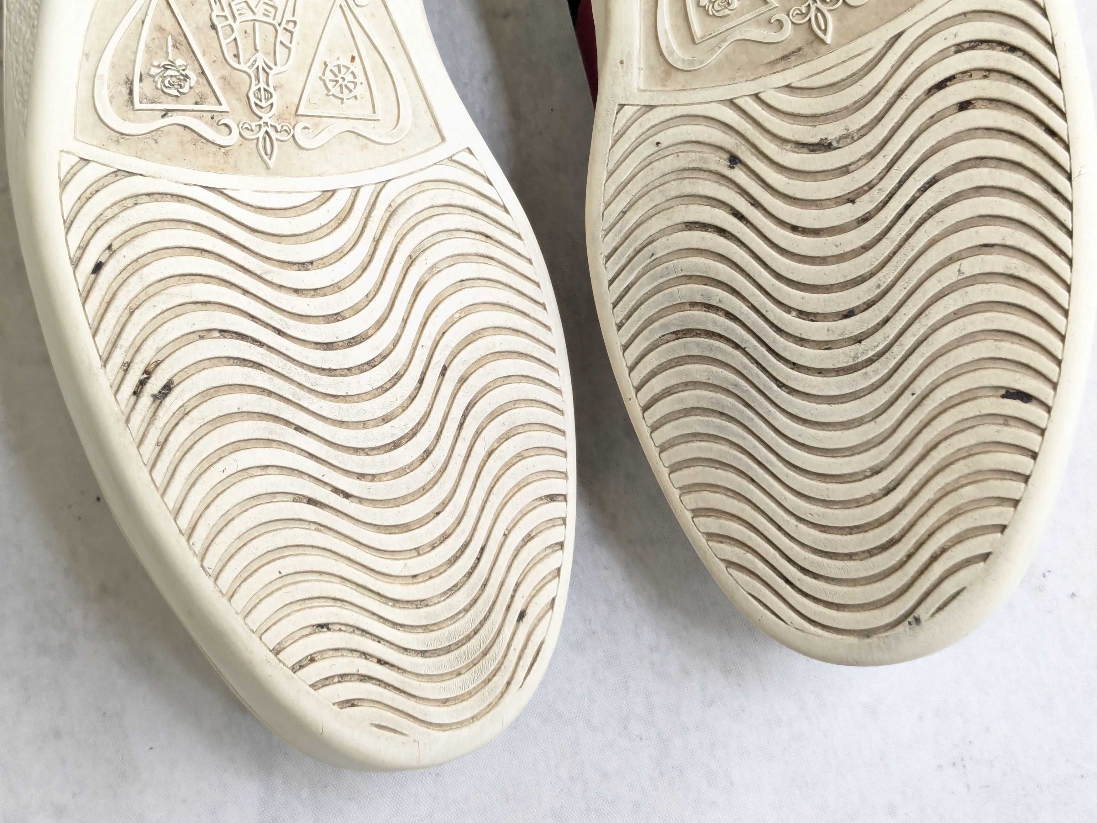 Gucci Gucci Ace Sneakers White Stats Bee 7.5 Low Tops Size US 7.5 / EU 40-41 - 15 Thumbnail